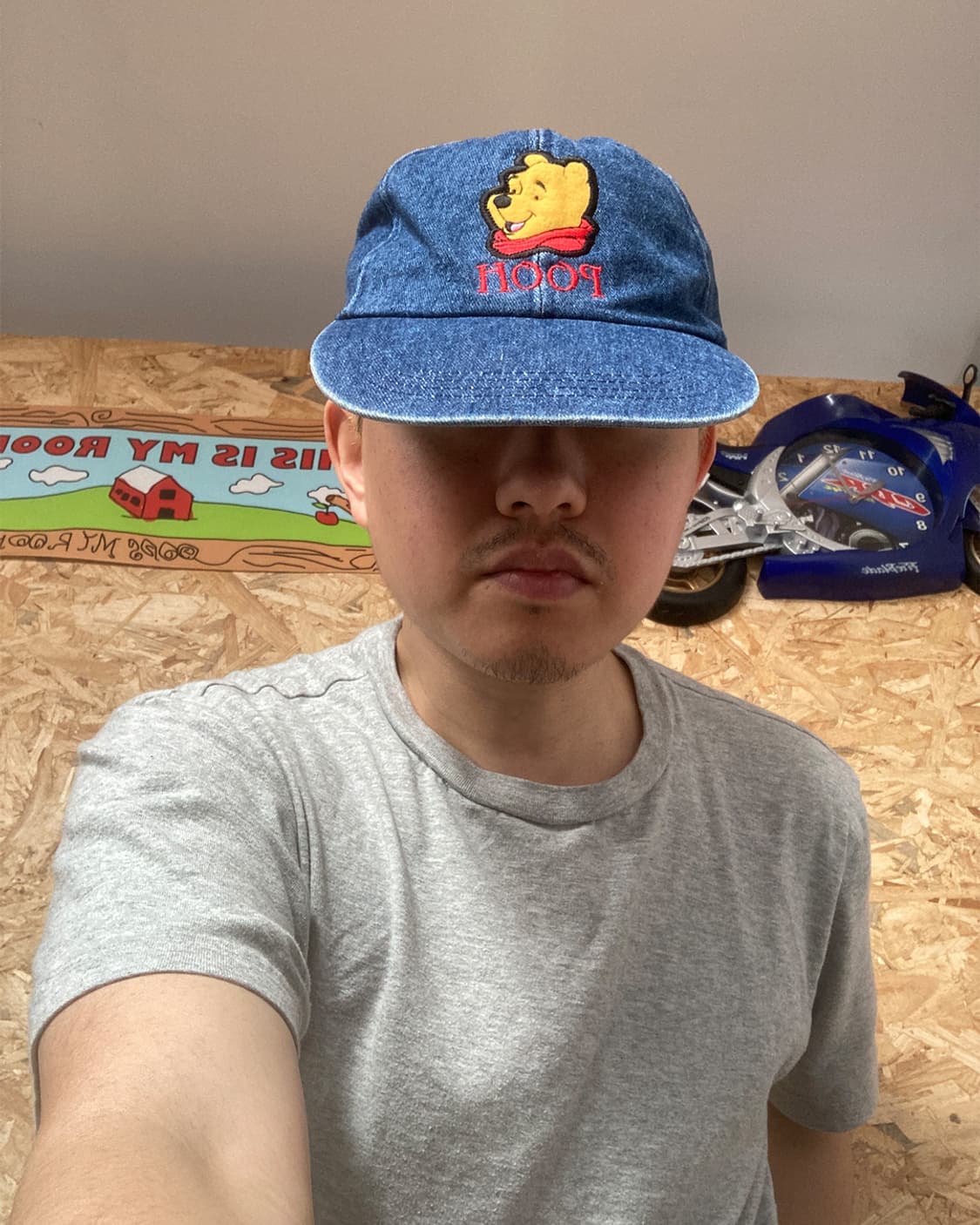 90's Disney Pooh 데님 캡 상품이미지5