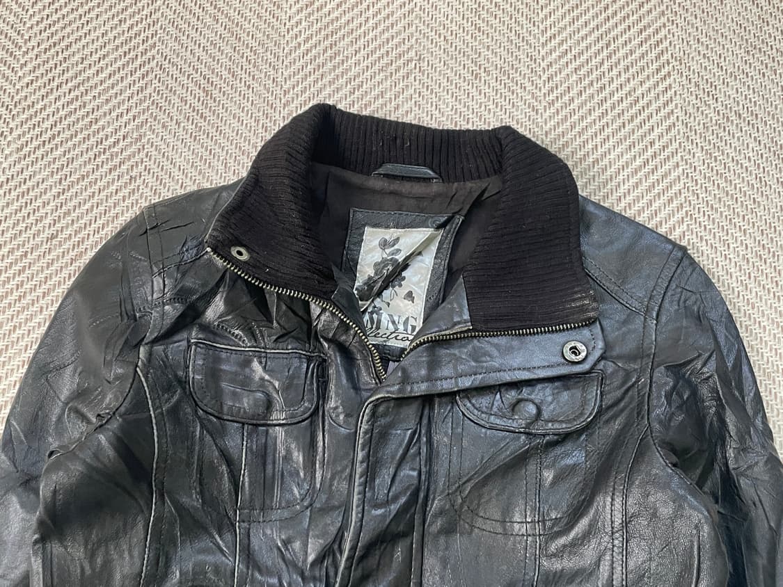 빈티지 양가죽 레더 자켓 J03614 상품이미지4