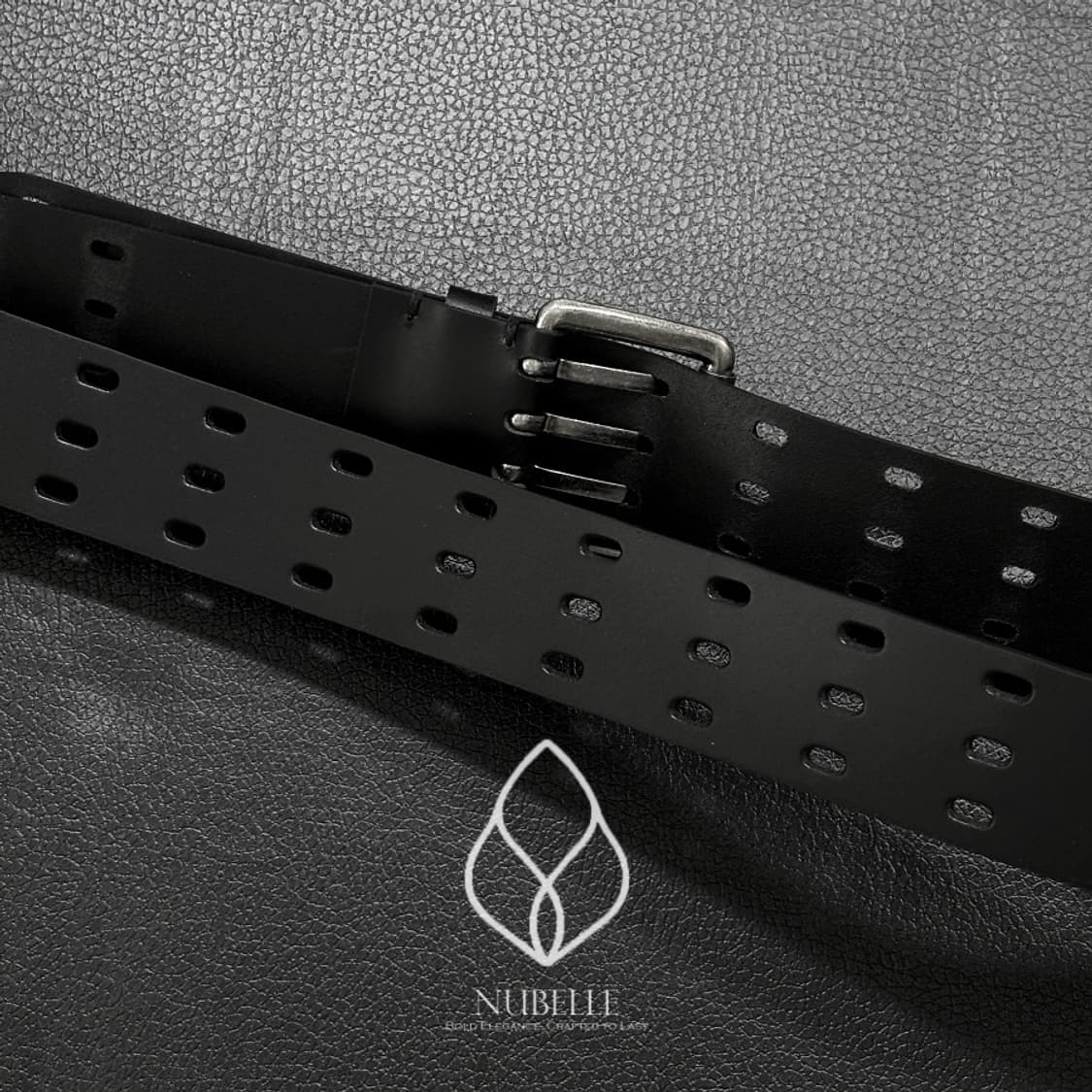 🌗 Biker punched belt / 바이커 펀칭 볼드 벨트 상품이미지7