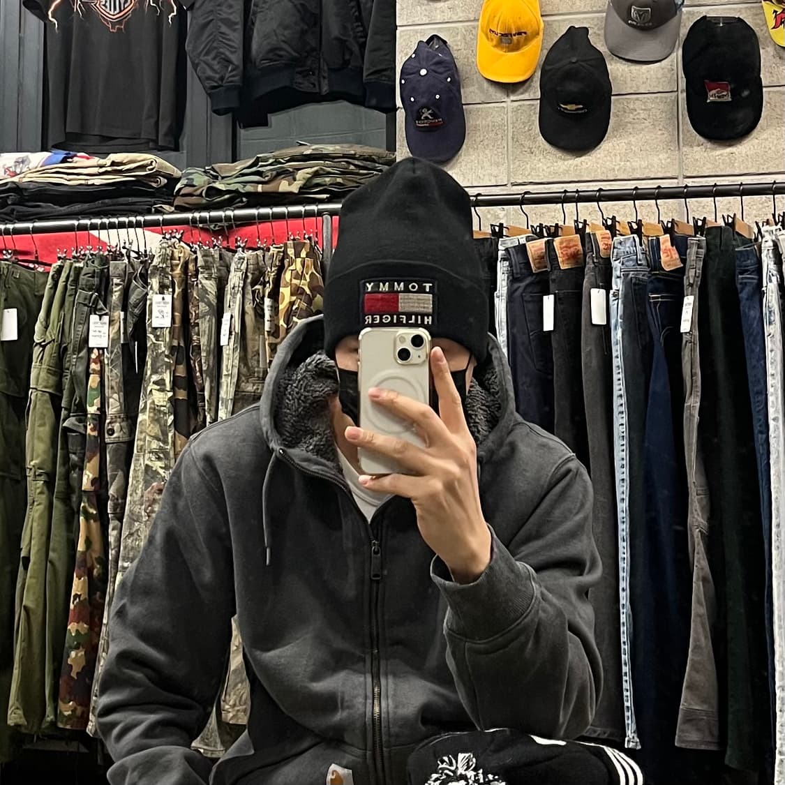 타미힐피거 로고 비니 상품이미지4