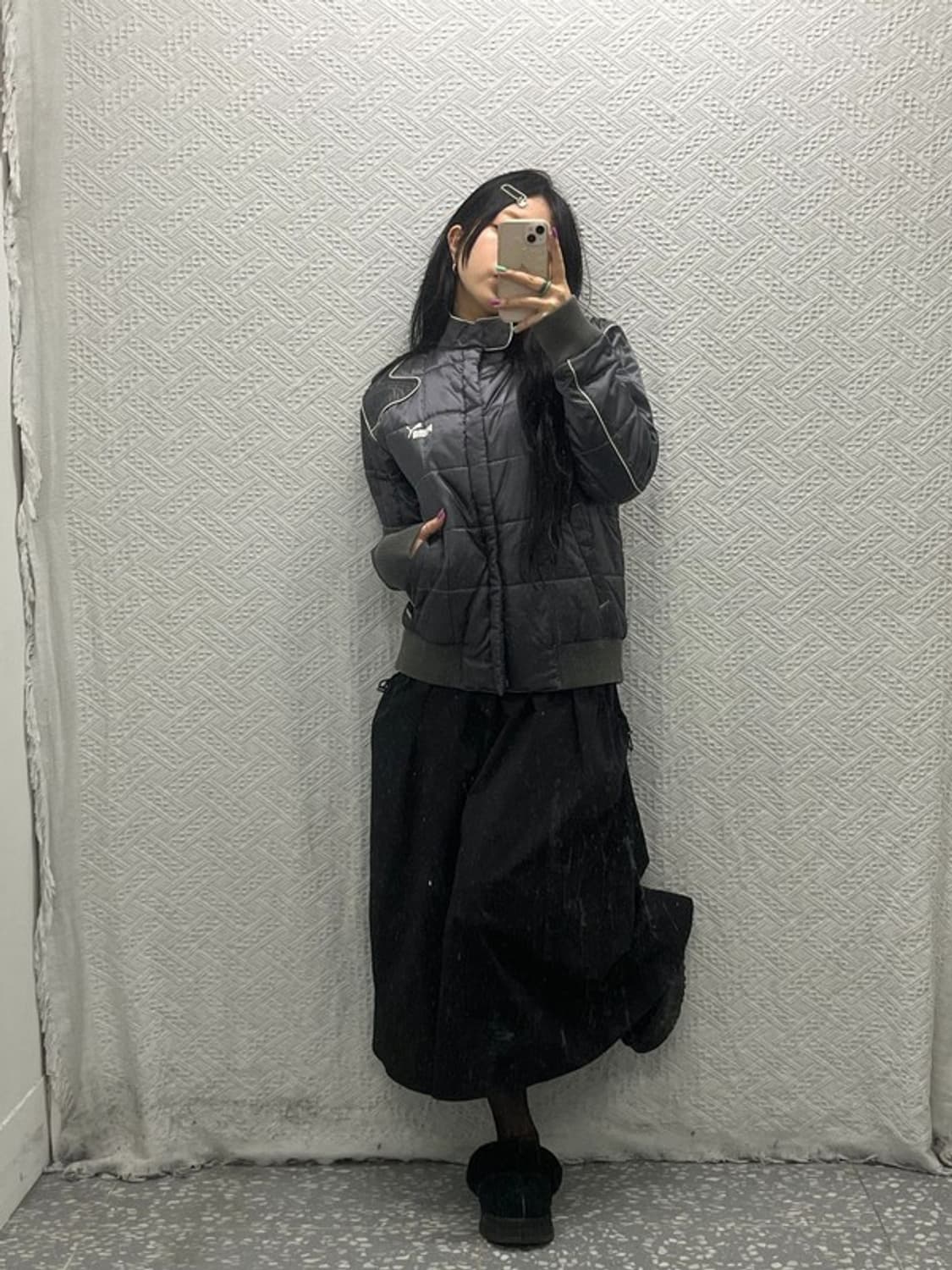 푸마 올드스쿨 일본풍 빈티지 바이커 패딩 S C06720 상품이미지2