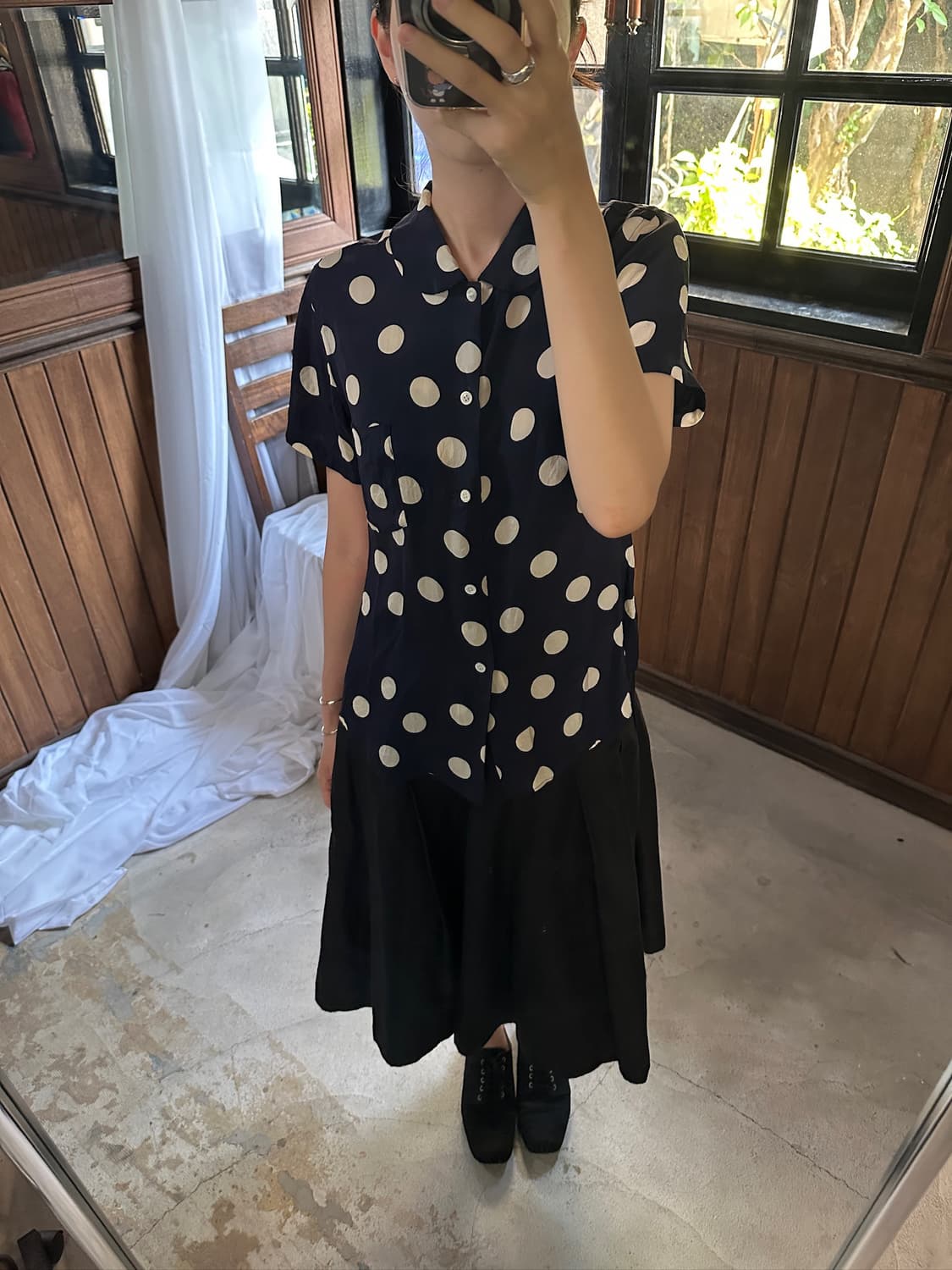 COMME DES GARCONS dots blouse 상품이미지1