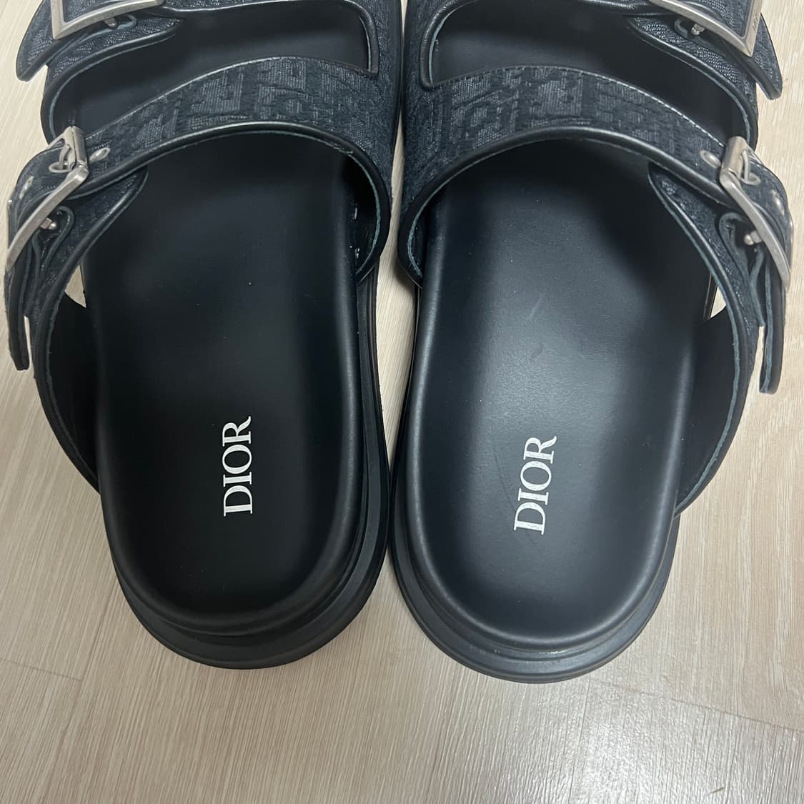 디올 아쿠아 샌들 블랙 디올 오블리크 자카드 상품이미지2