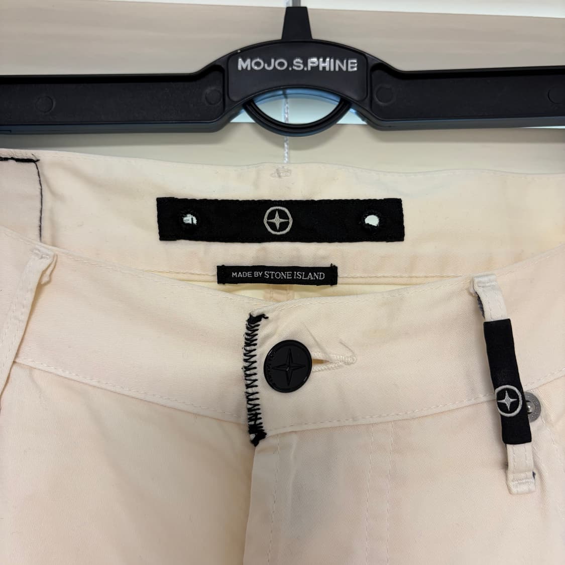 00s 스톤 아일랜드 데님 코튼 치노 팬츠 아이보리 W38 상품이미지2