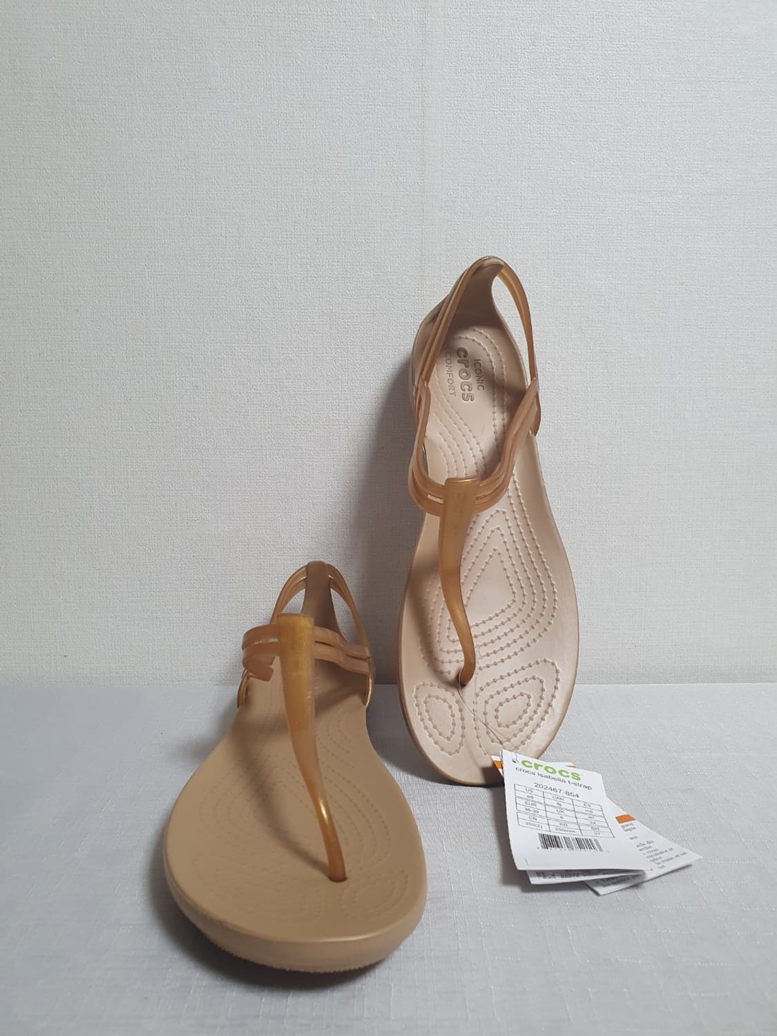 미사용 크록스 여성 샌들 이사벨라 T스트랩 202467-854 250mm 상품이미지3