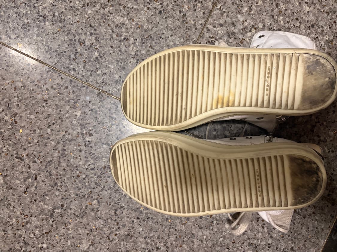 릭오웬스 다크쉐도우 라몬즈 하이탑 컨버스 화이트 상품이미지4