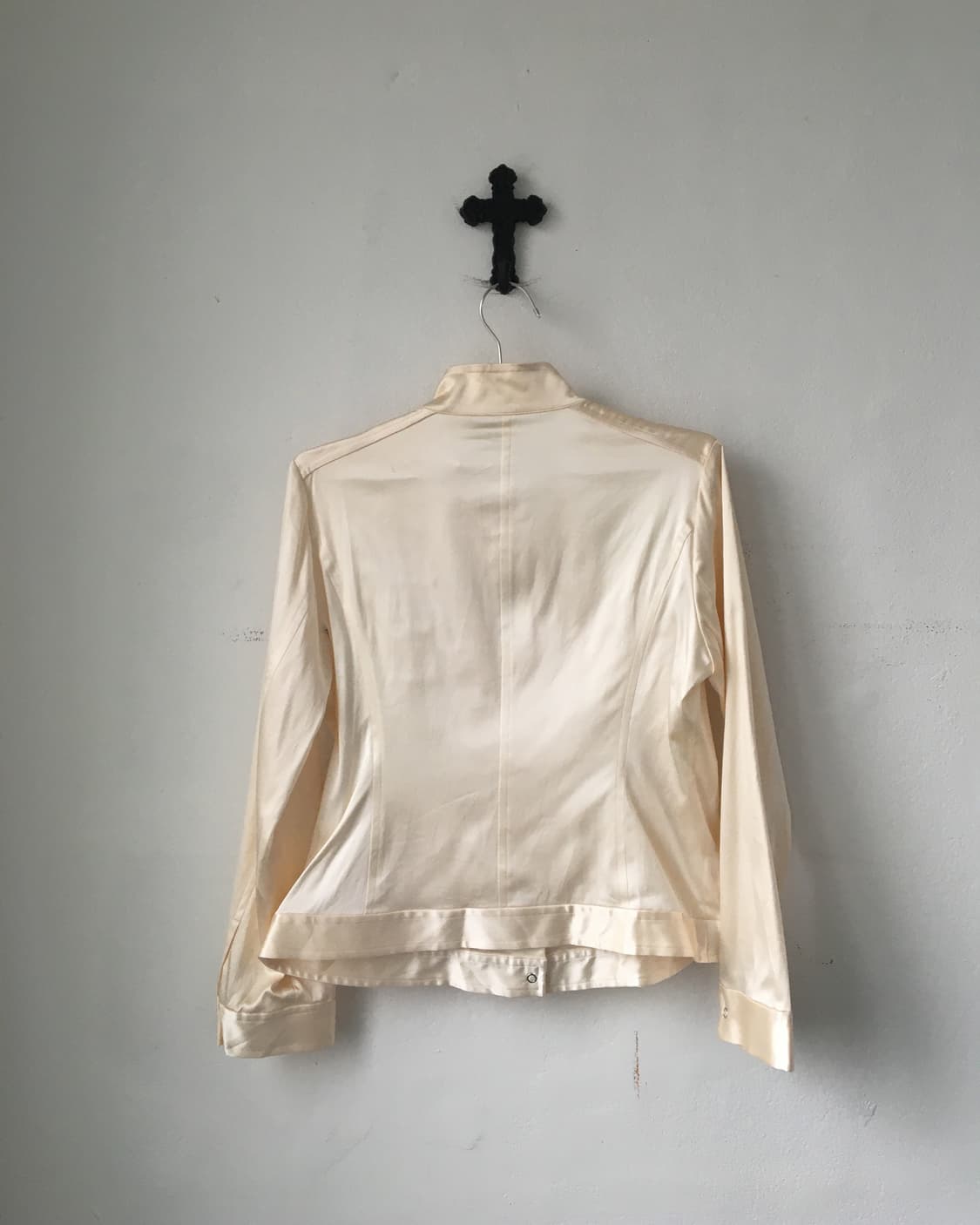 Pocket point glossy high neck zip up 상품이미지3