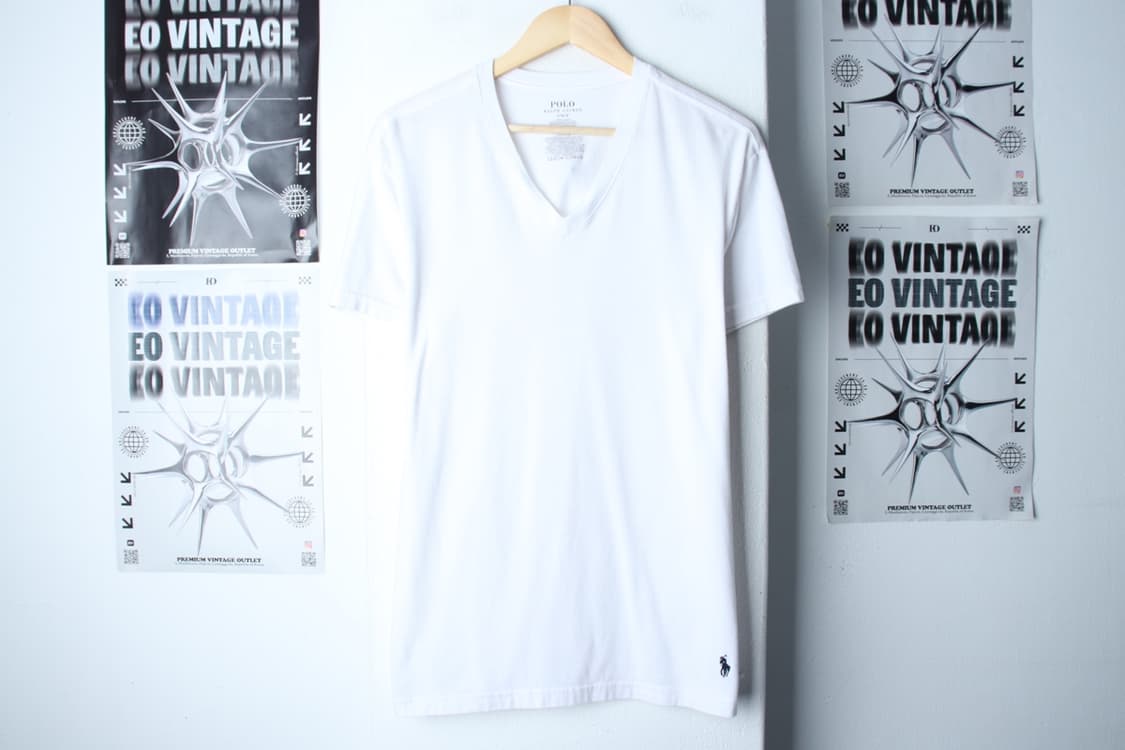 (L-XL) 폴로 랄프로렌 반팔 티셔츠 브이넥 화이트 포니-H30122 상품이미지2