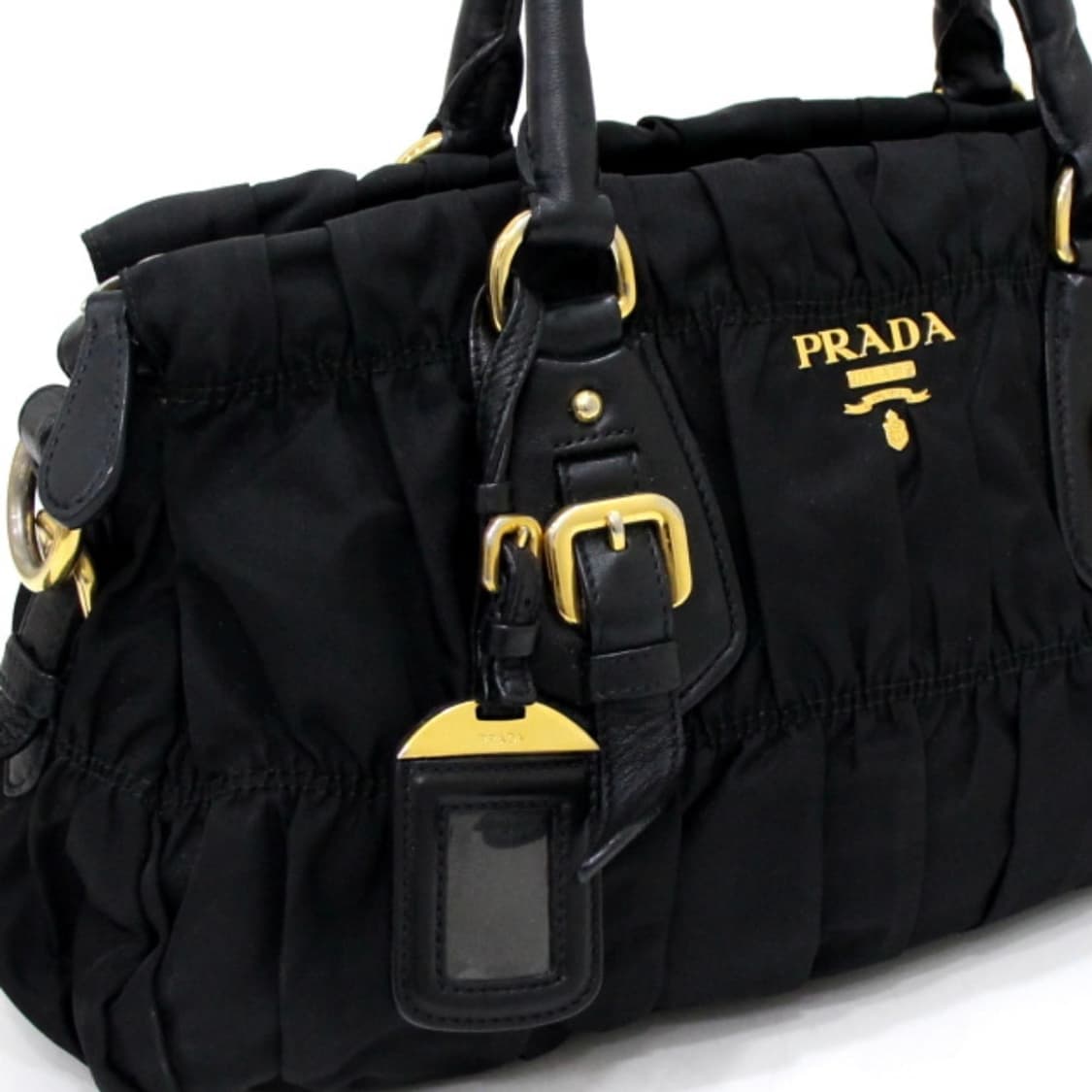 Prada(프라다) 금장로고 토트백(급처분, 정품) 상품이미지8