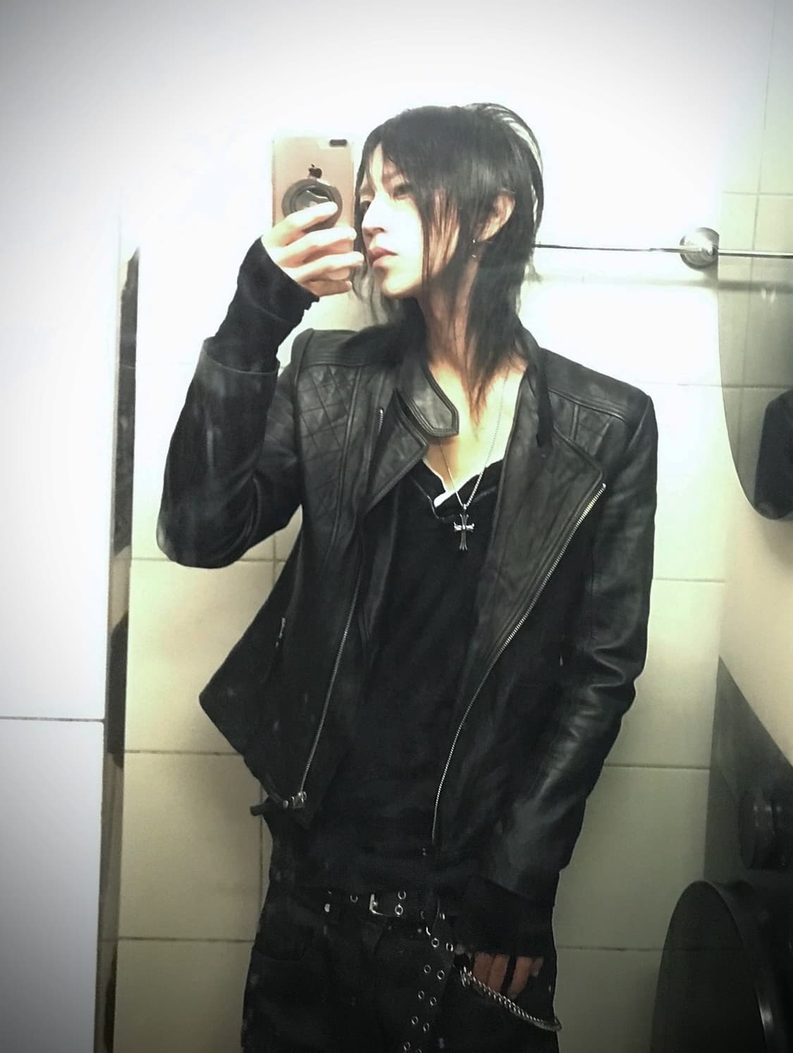 leather biker jacket 상품이미지9