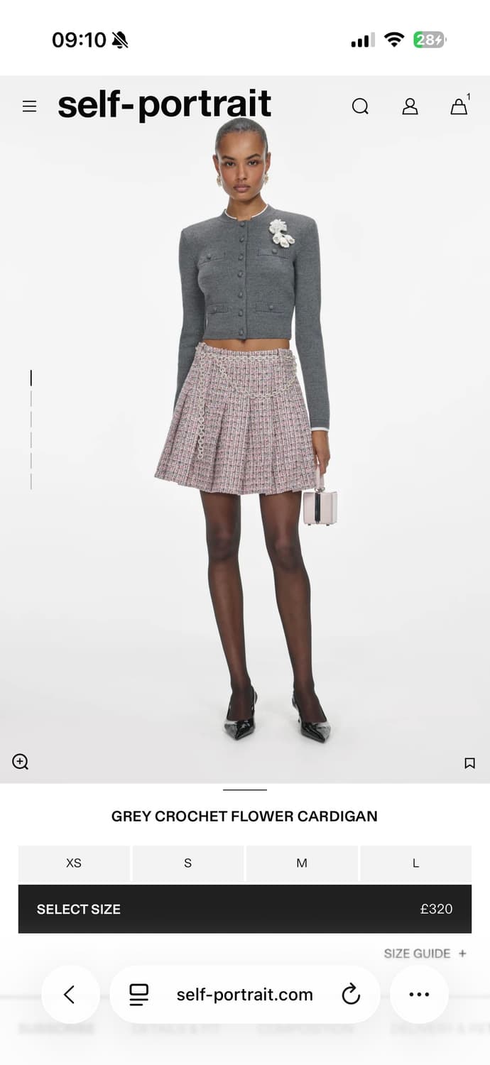 셀프포트레이트 가디건 S grey 상품이미지1