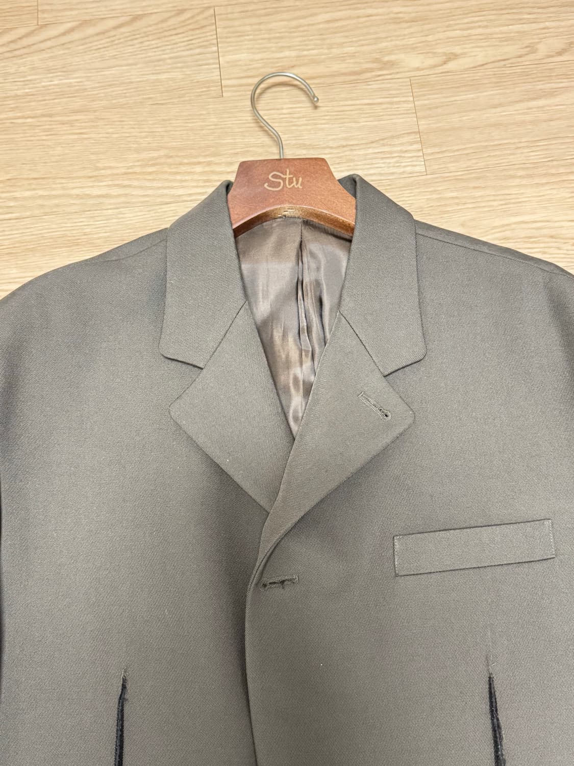 [L] stu 컷오프 블레이저 브라운 상품이미지5