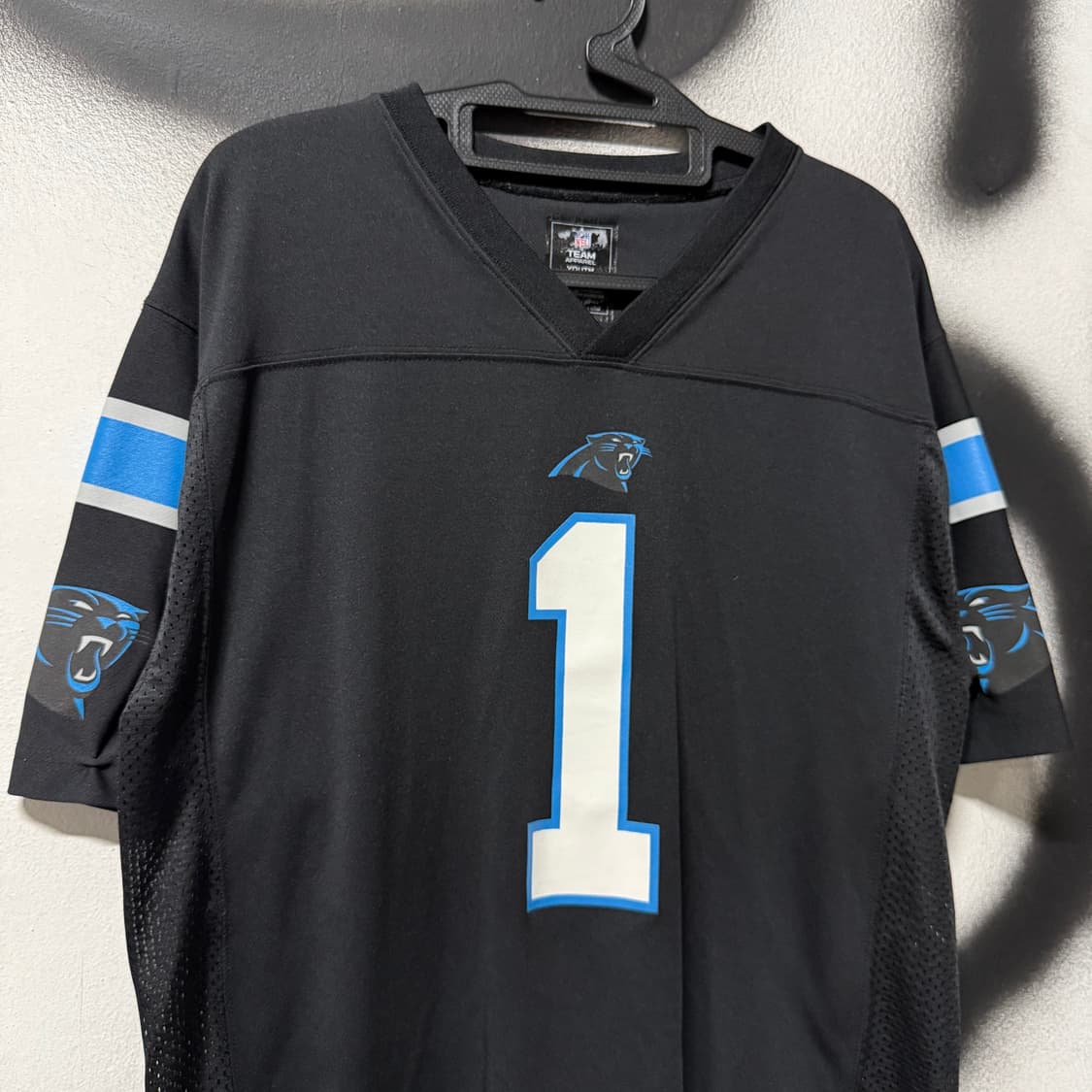 NFL 캐롤라이나 팬서스 캠 뉴튼 마킹 풋볼 져지 상품이미지3