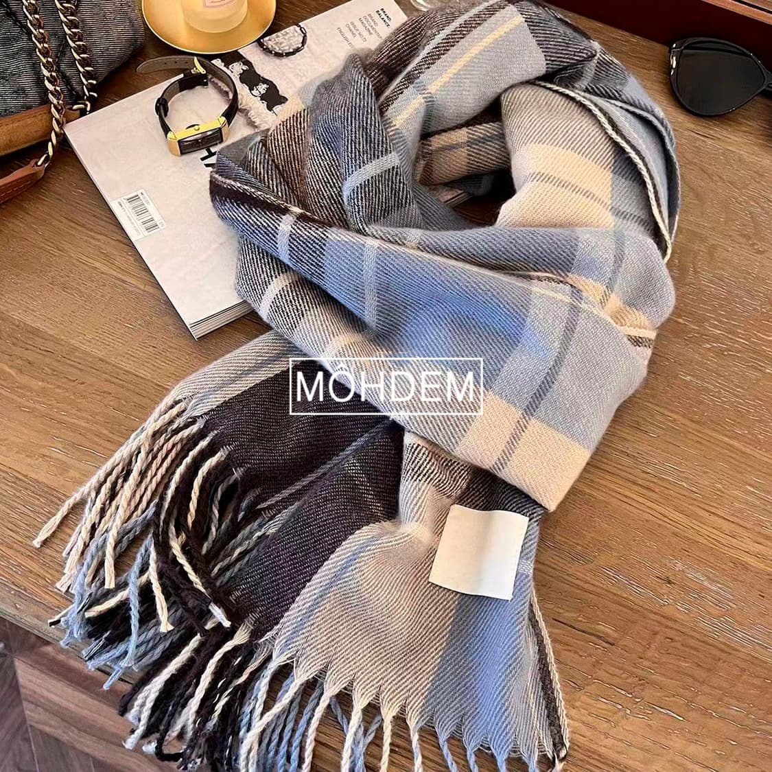 [Uinsex] 겨울 체크 머플러 2컬러 상품이미지2