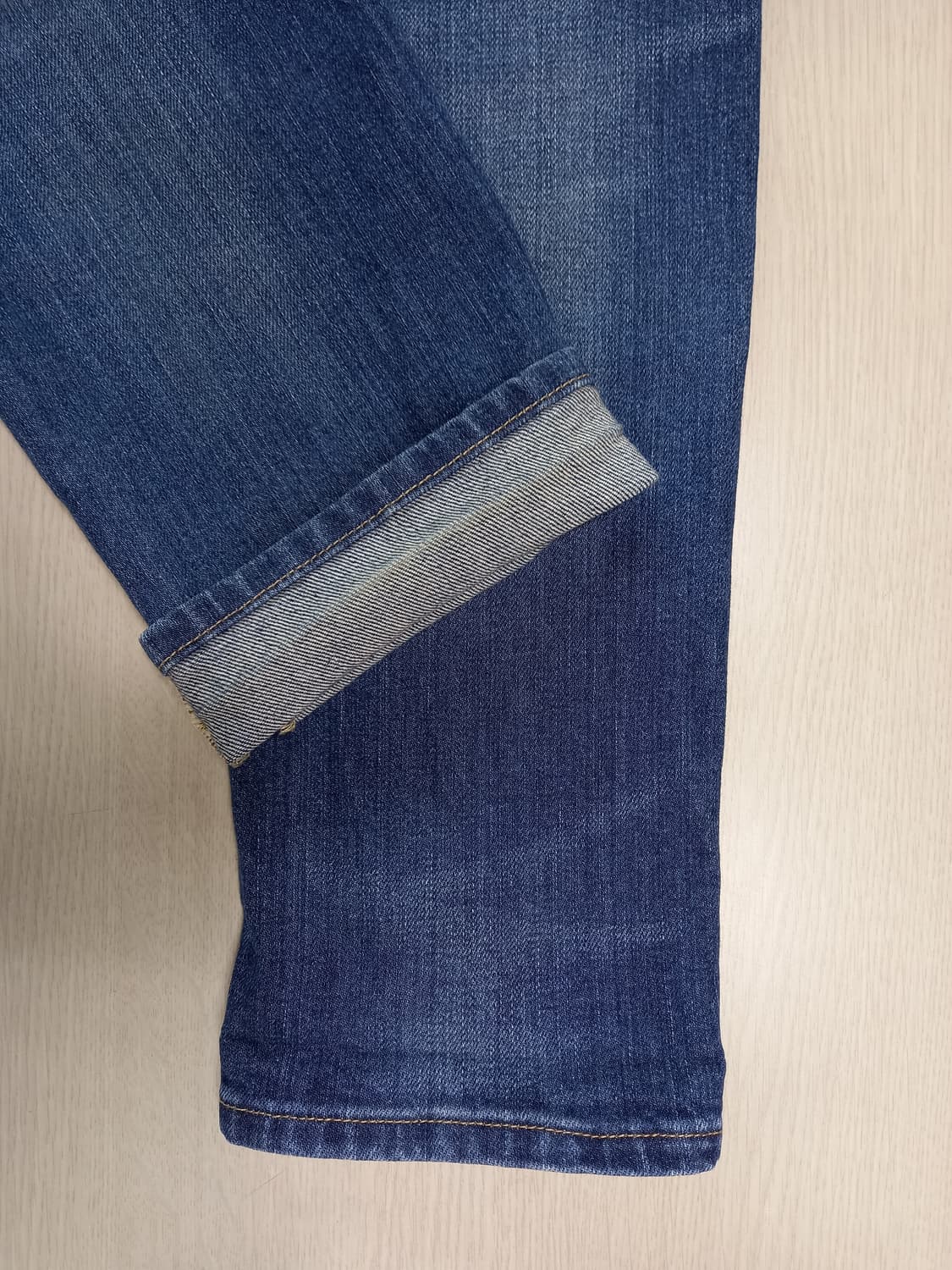 30 PT05 데미지워싱 스판 슬림일자진 30-220 상품이미지6