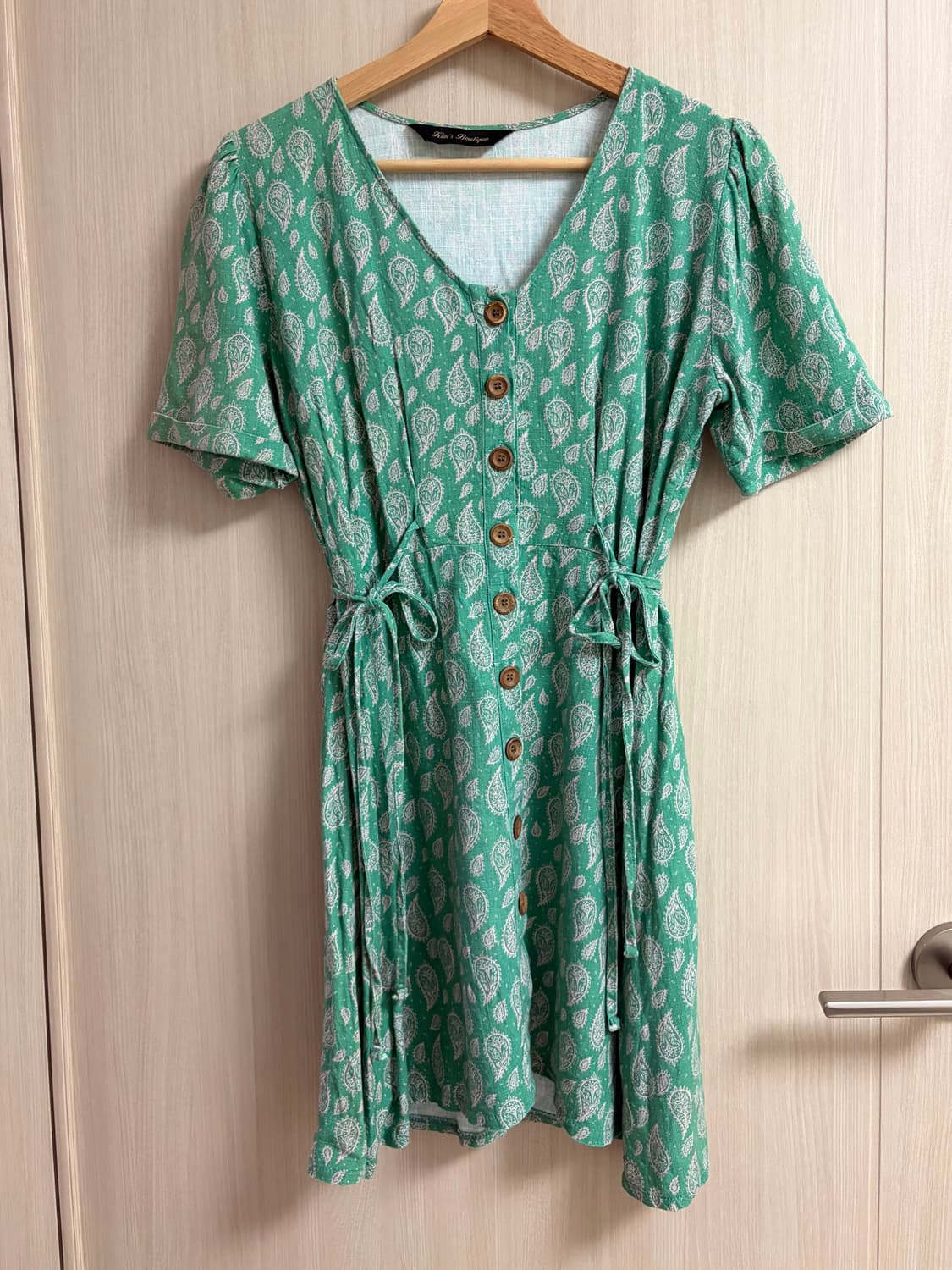 [킴스부티끄] 빈티지 그린 페이즐리 원피스 상품이미지1