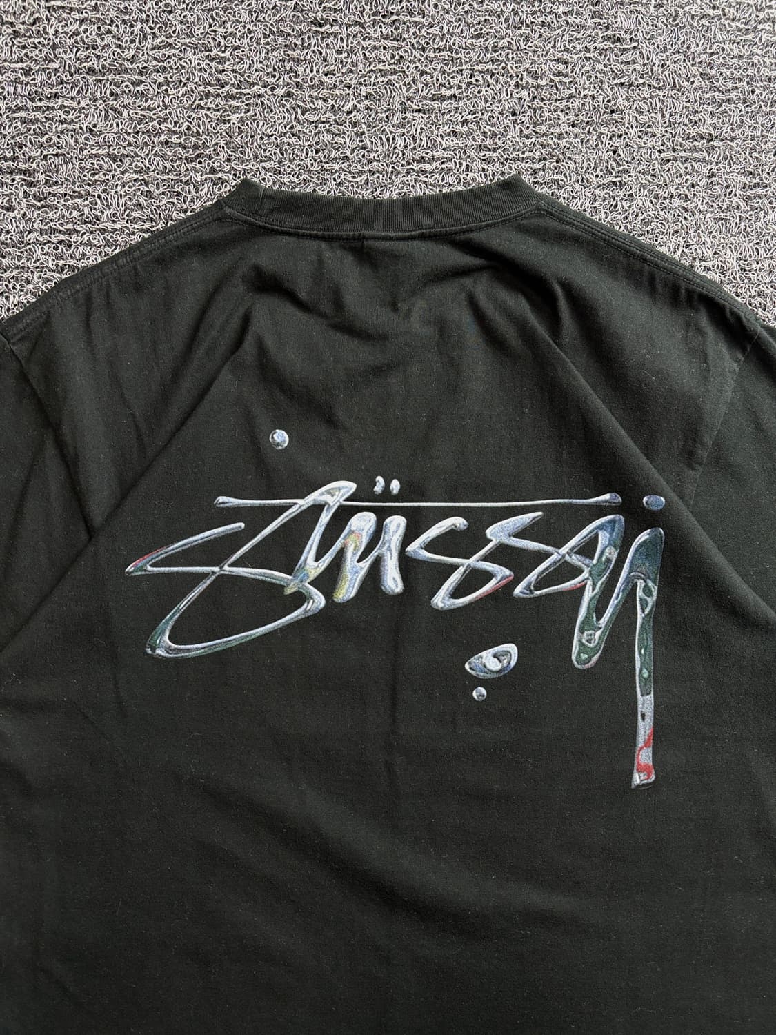 스투시 머큐리 빅로고 반팔티 블랙 3471 상품이미지1