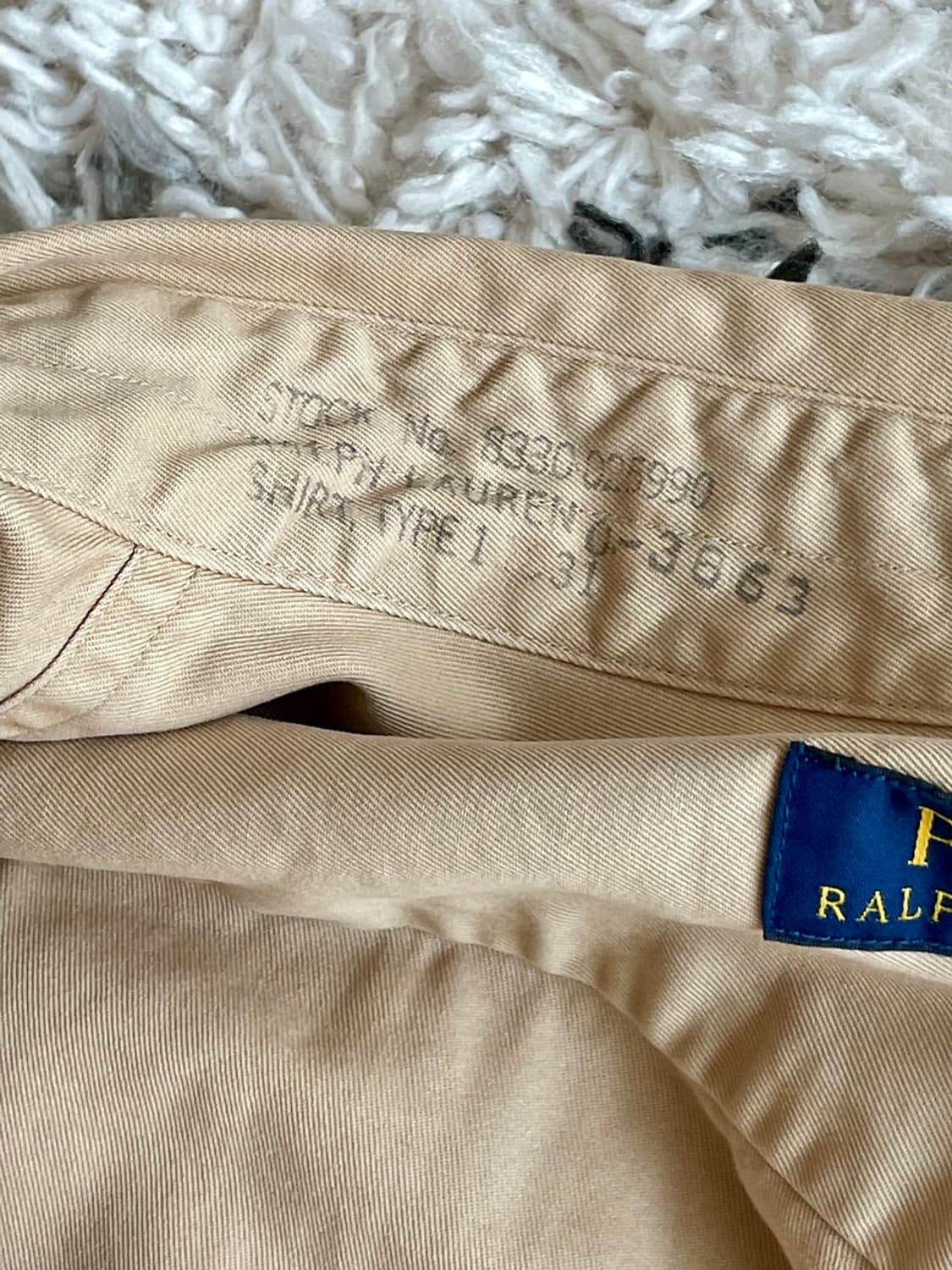 폴로 랄프로렌 하와이 해군 밀리터리 오피서 셔츠 상품이미지7