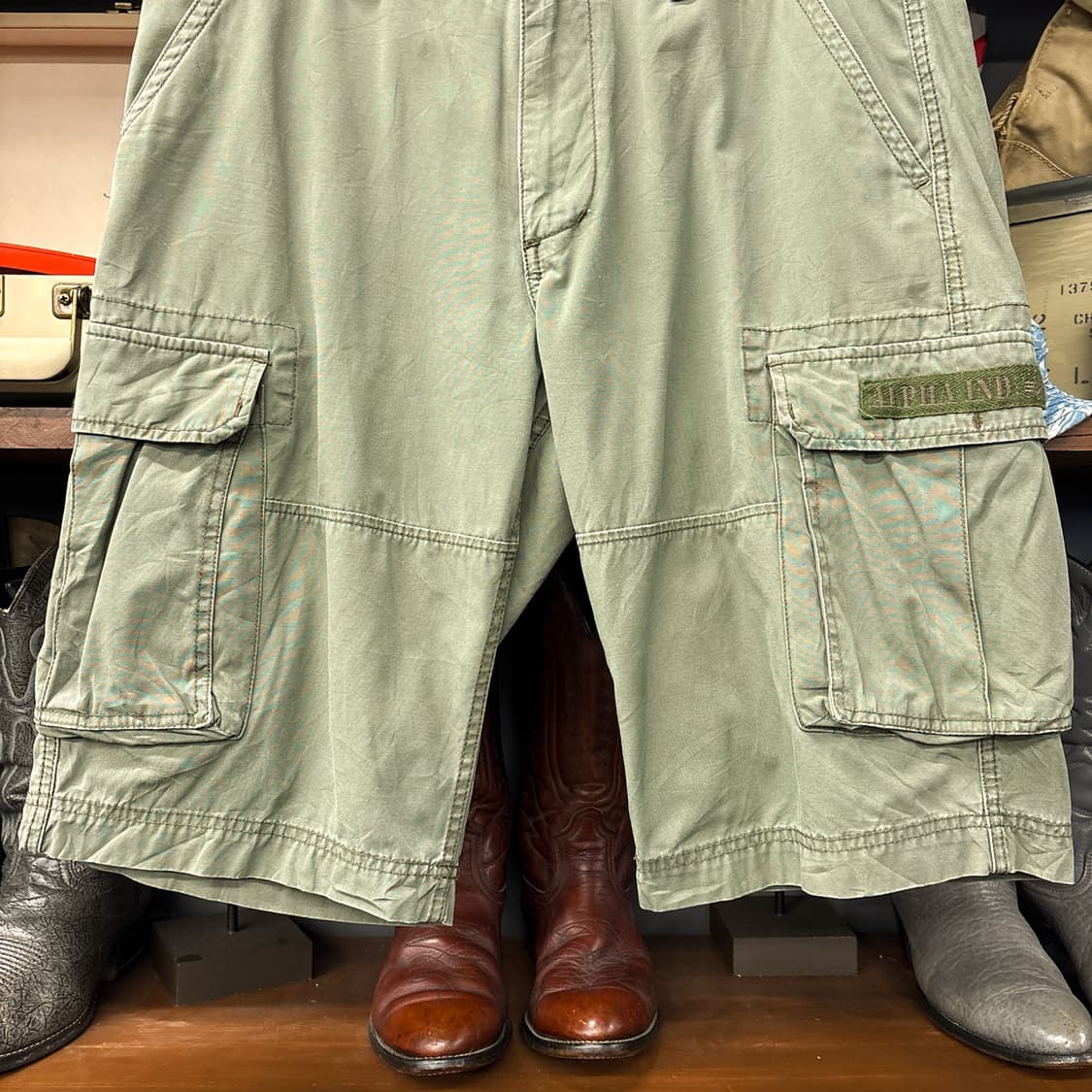 알파인더스트리 밀리터리 카고포켓 코튼 하프팬츠 N1256   상품이미지4