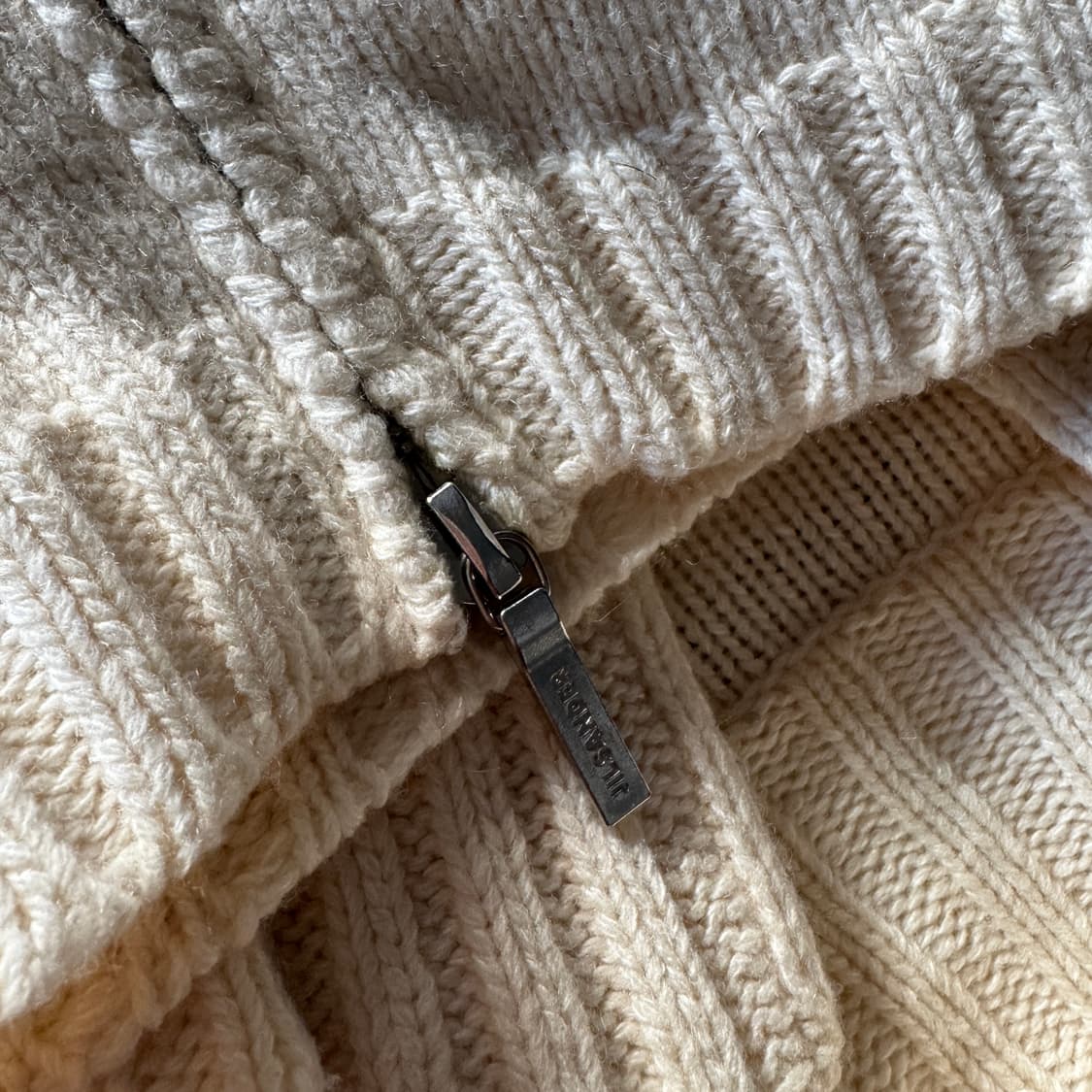 질샌더 캐시미어 집업 니트 (36) 상품이미지6