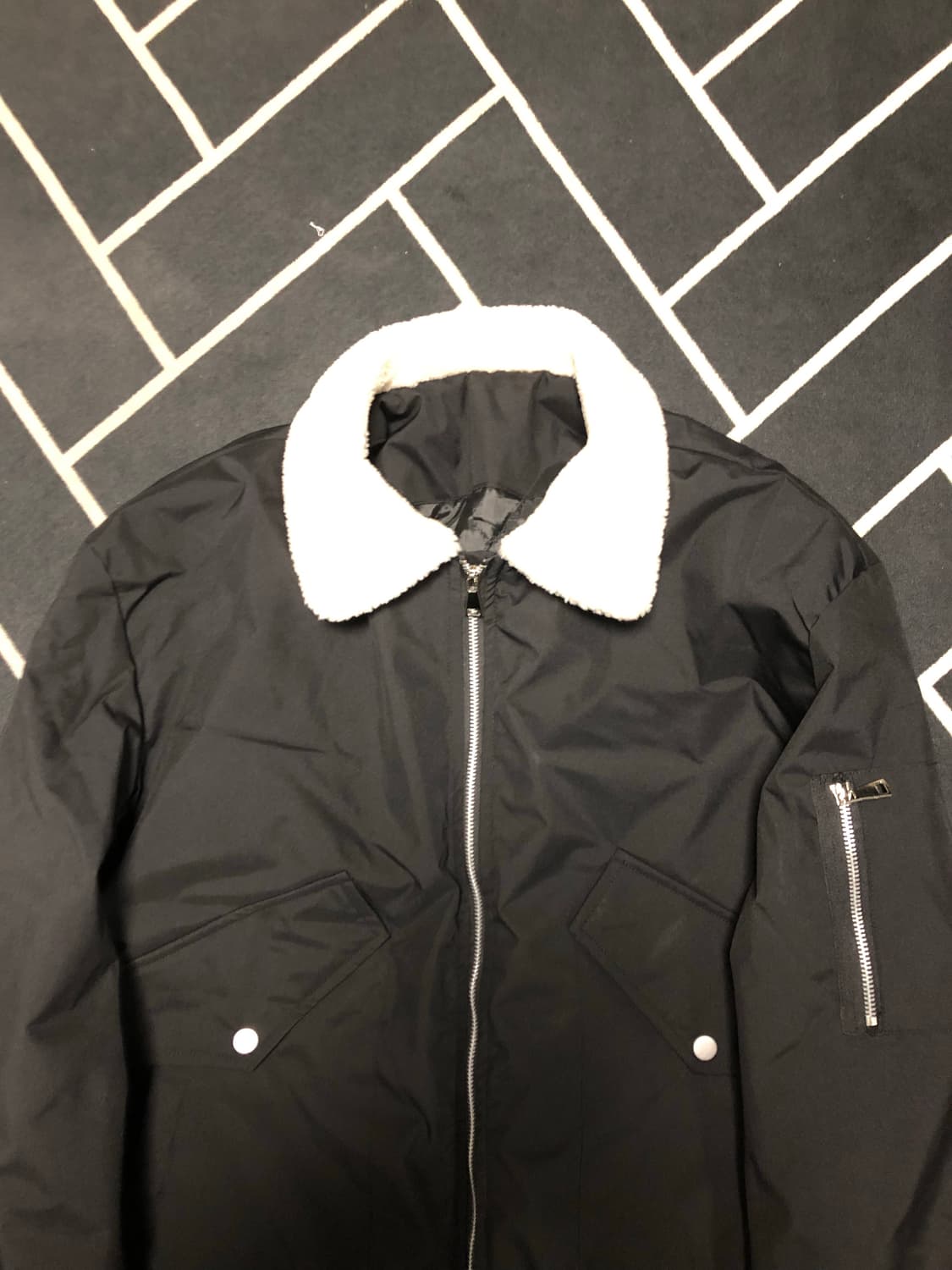 새제품초특가/편집샵 ma-1 퍼봄버패딩/준지우영미솔리드시스템몽클레어스톤 상품이미지6