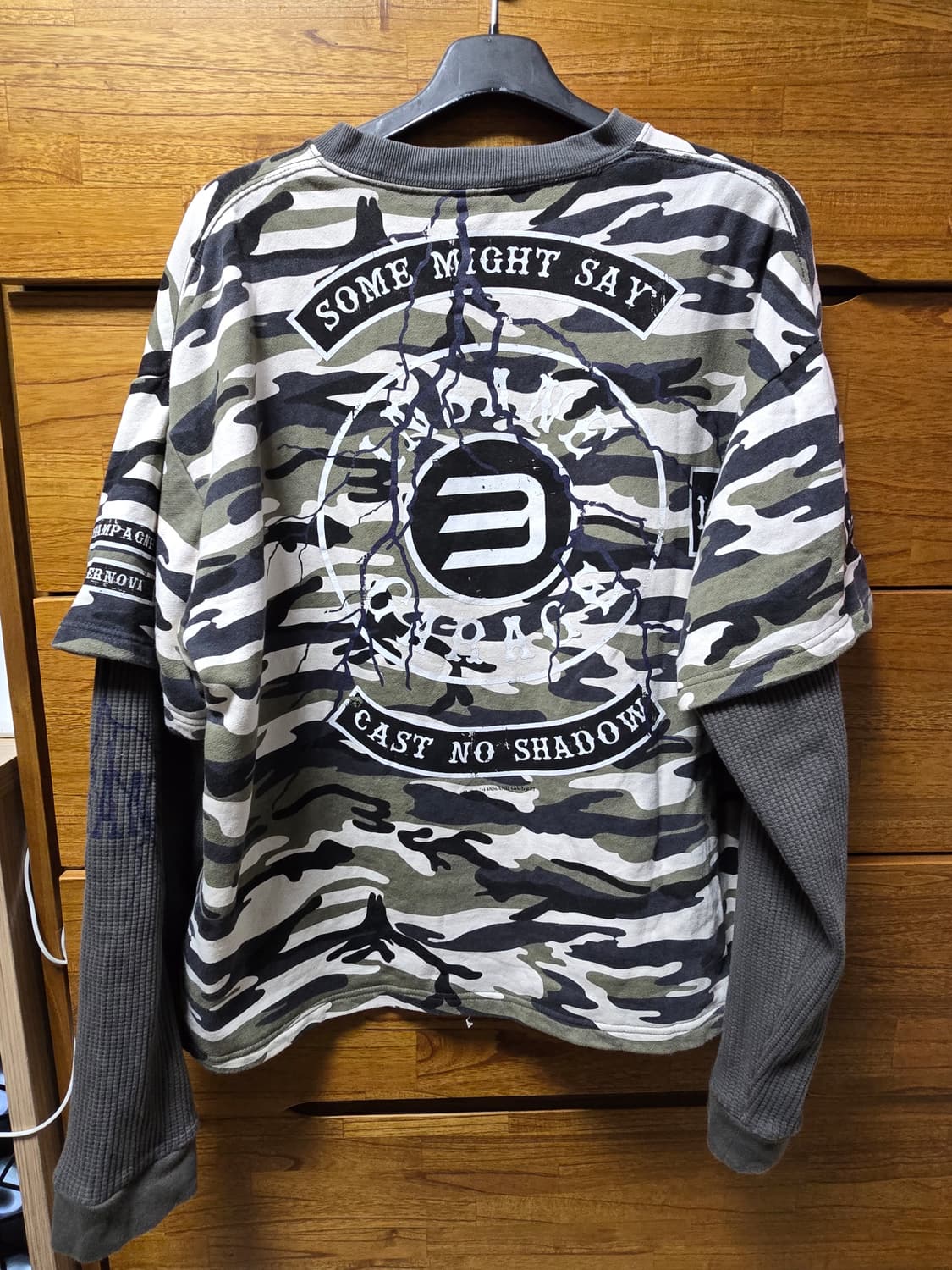 [2사이즈 ] 인세인개러지 카모 레이어드 긴팔티 상품이미지4