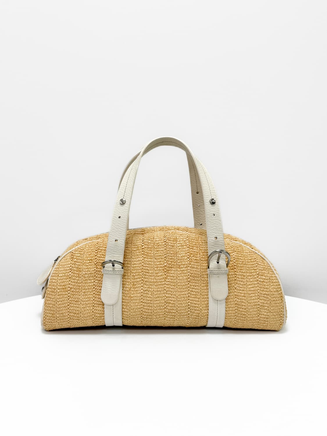 디올 라피아 플라워 자수 보스턴 백 상품이미지2