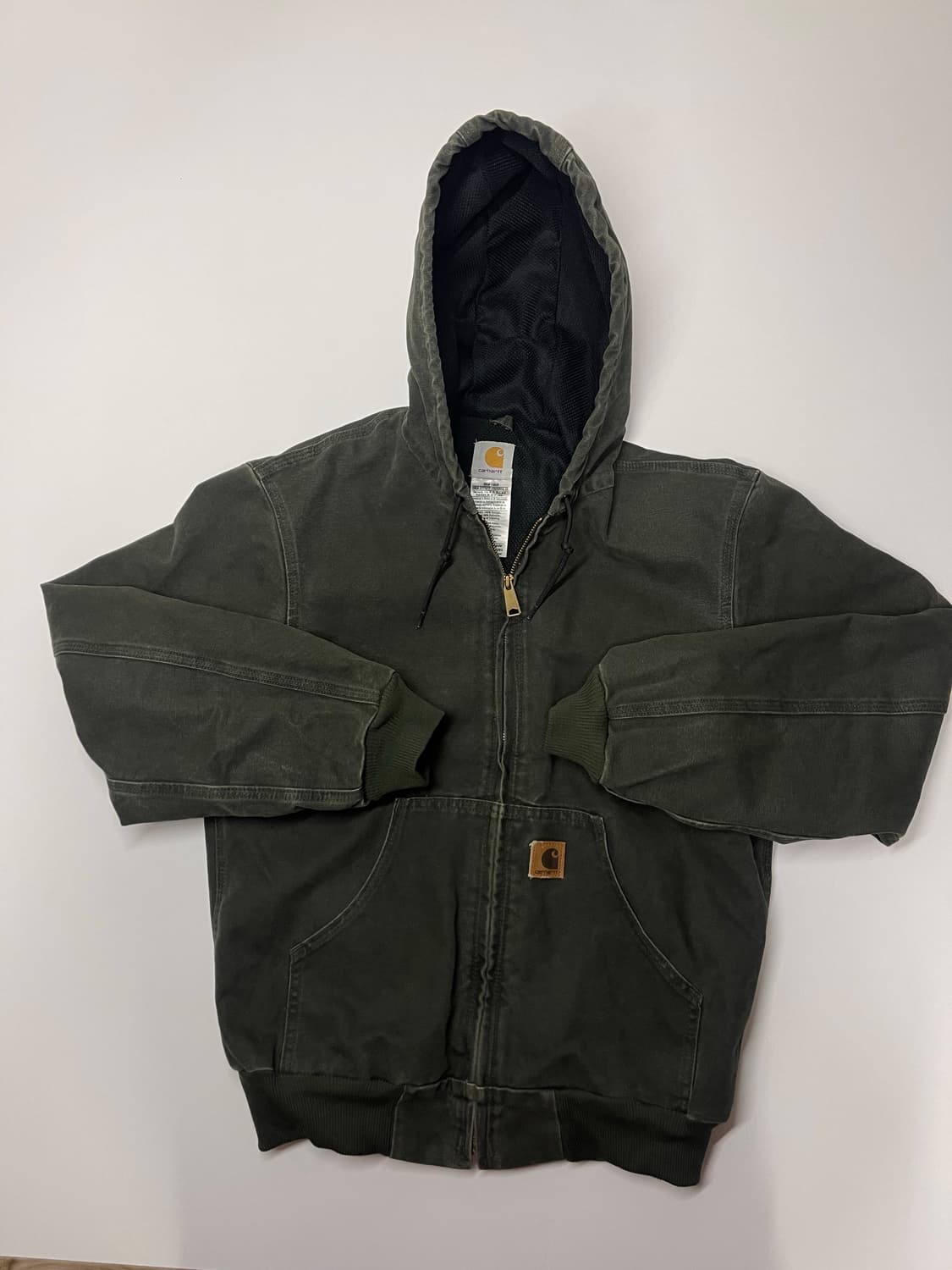 칼하트 액티브 후드 자켓 모스 그린 S (2005) 상품이미지8