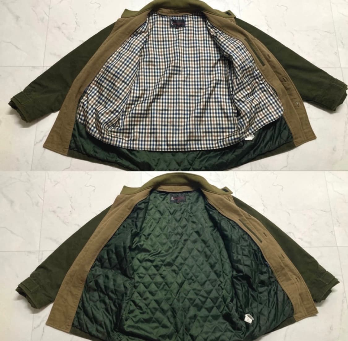 구제 이태리 디자이너 퀼팅 헌팅 필드자켓 상품이미지4