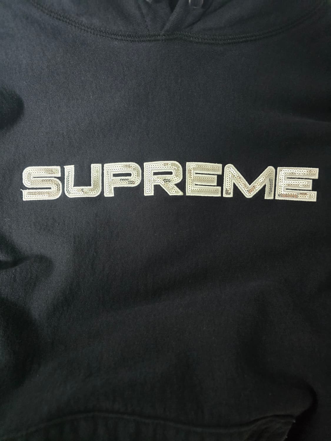 슈프림 스팽글 후드티 블랙 m 상품이미지1