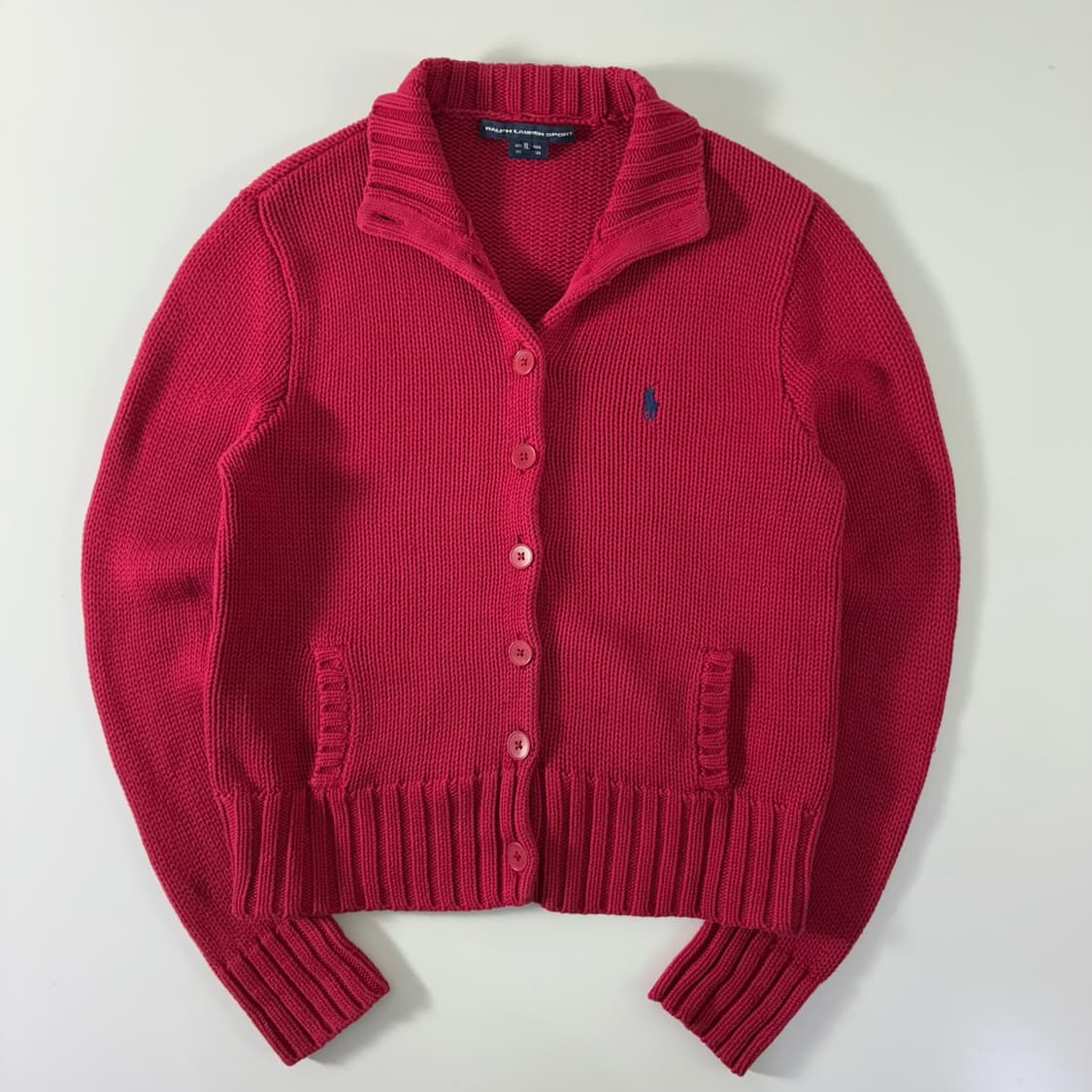 Polo  폴로 랄프로렌 자수 코튼 니트 버튼 가디건 상품이미지1