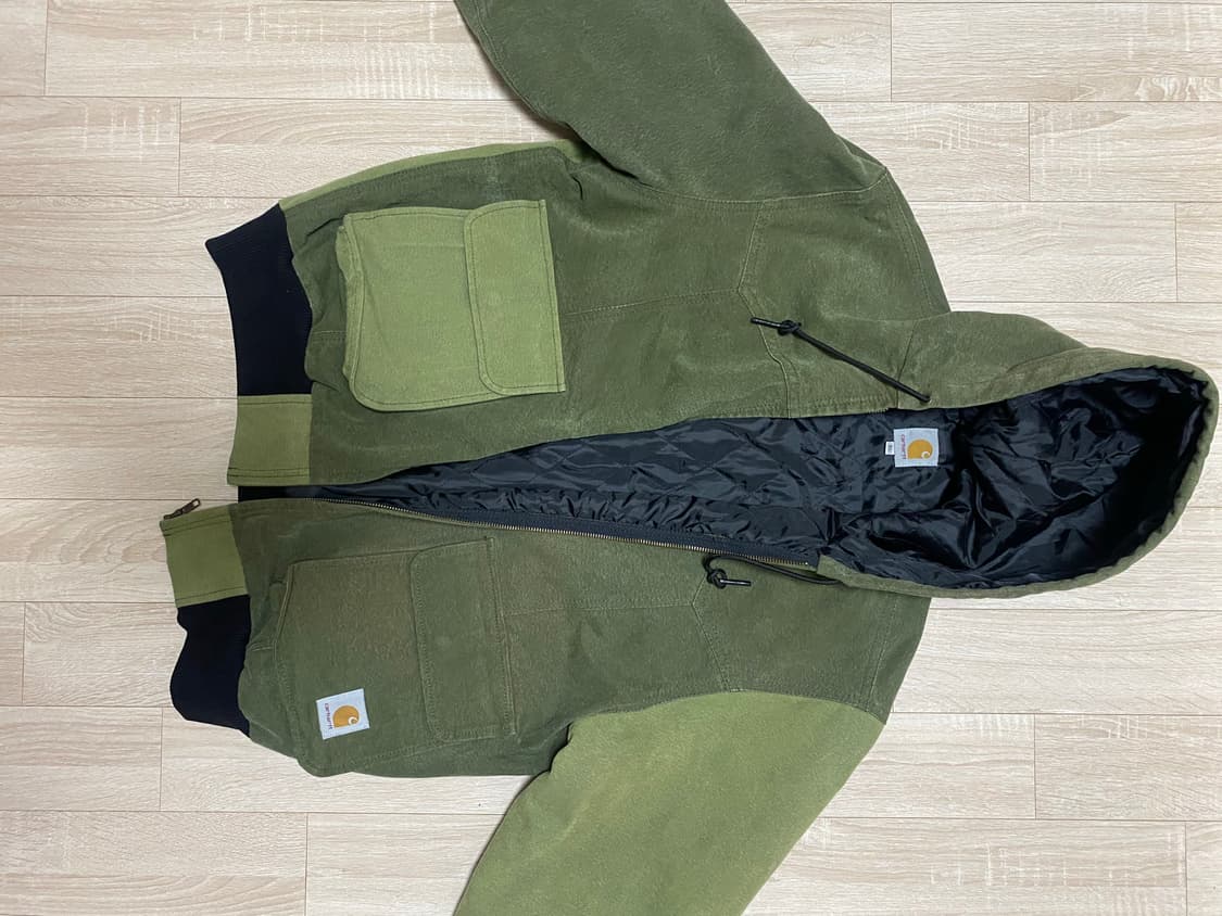 칼하트 카키색 워크자켓 상품이미지1