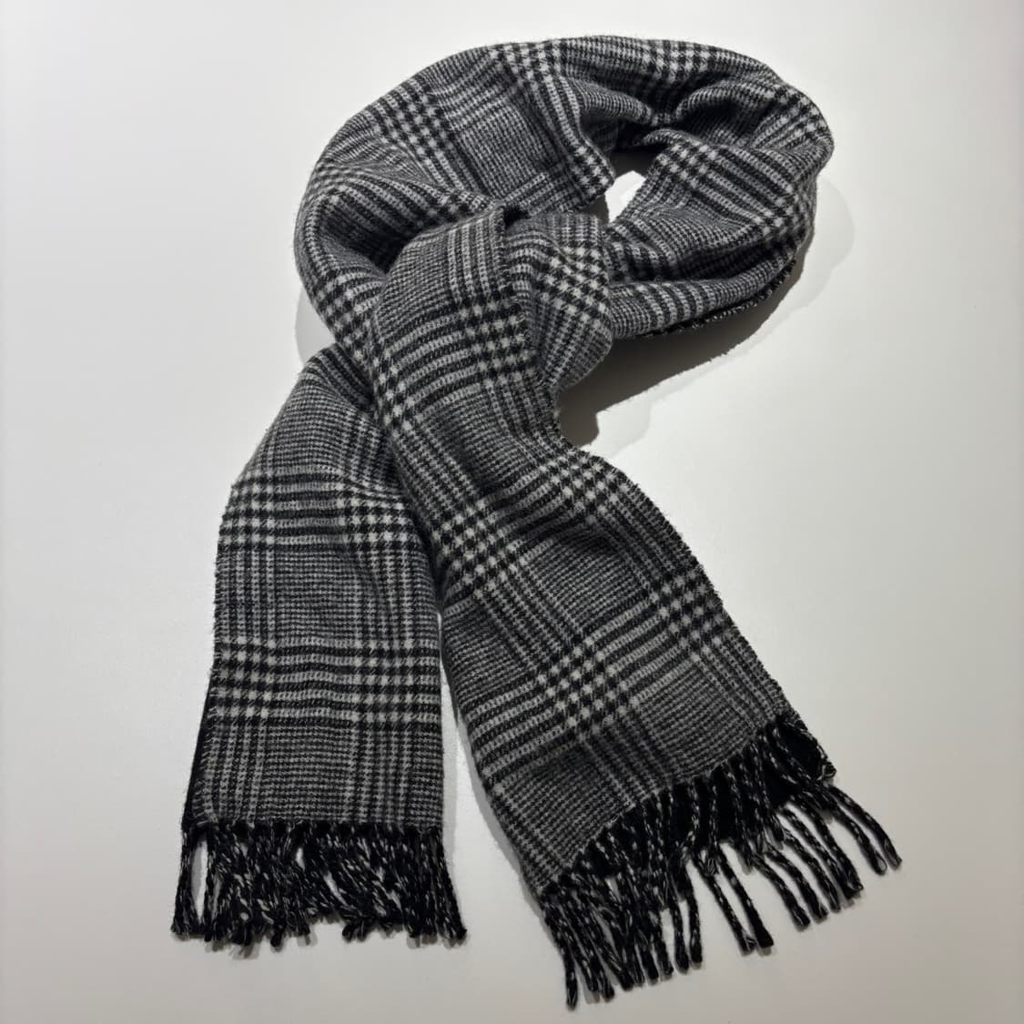 꼼데가르송 옴므 블랙/체크 리버서블 머플러 상품이미지3