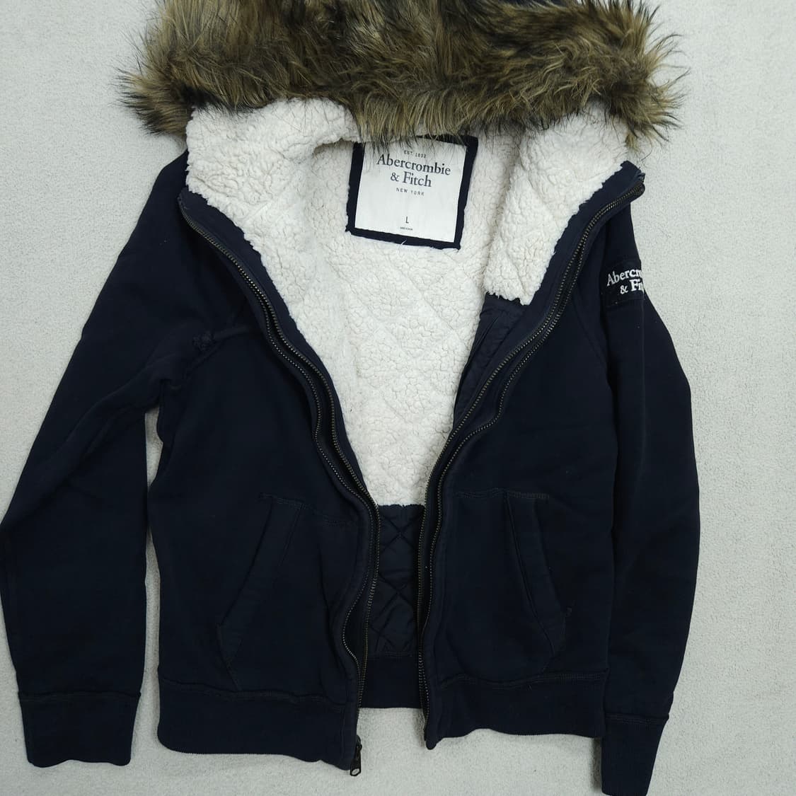 아베크롬비 울프죠 후드 집업 L 상품이미지3