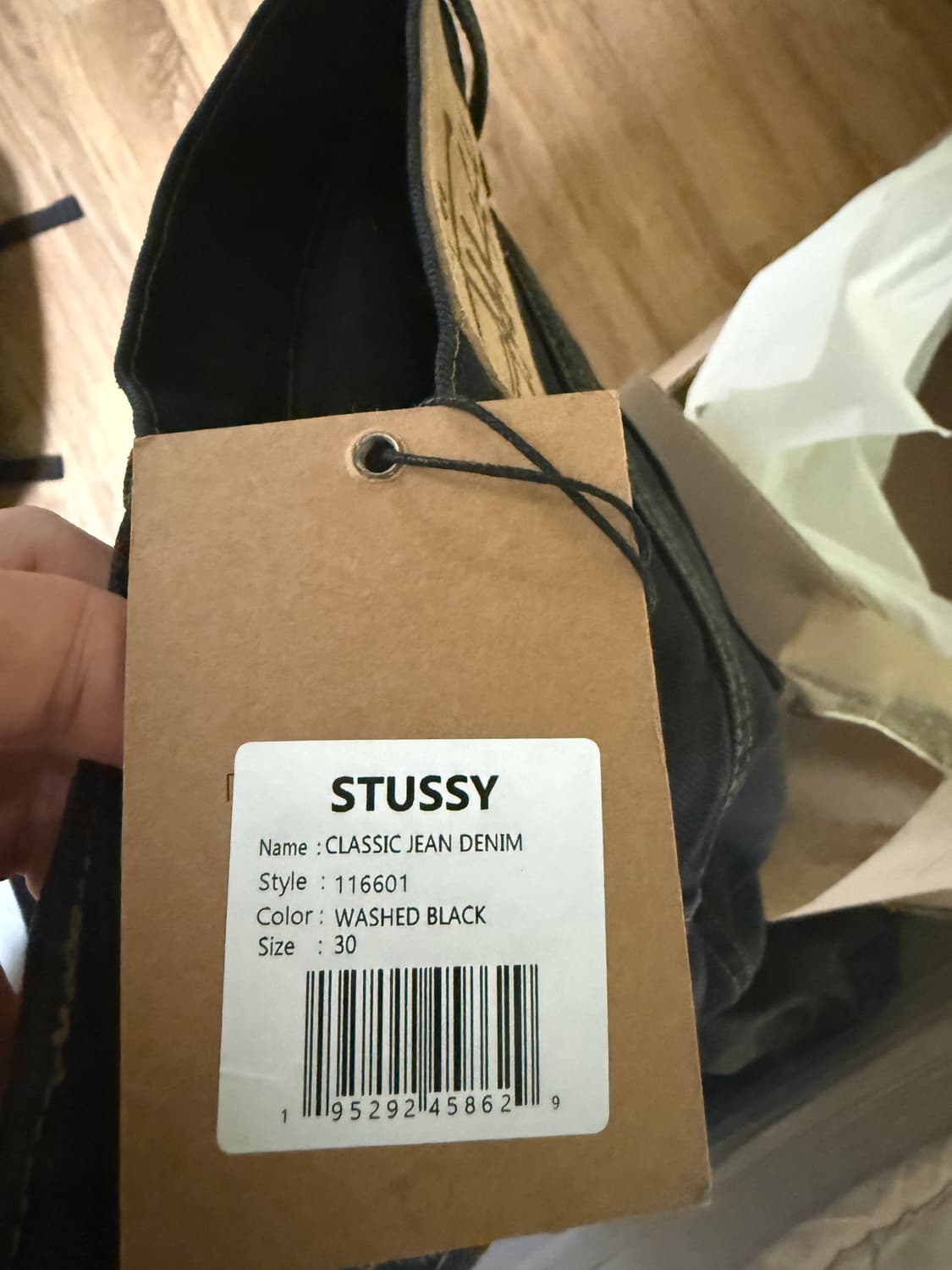 스투시 데님 클래식 진 워시드 블랙 30 상품이미지2
