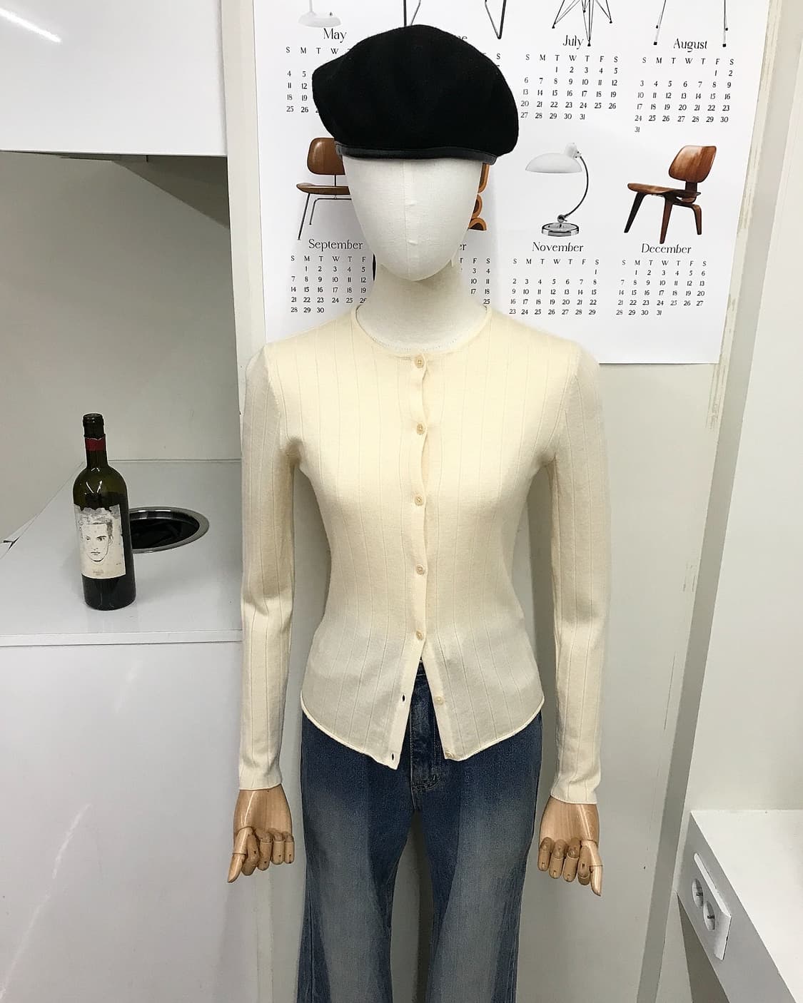 폴로 울 라운드 가디건 상품이미지8