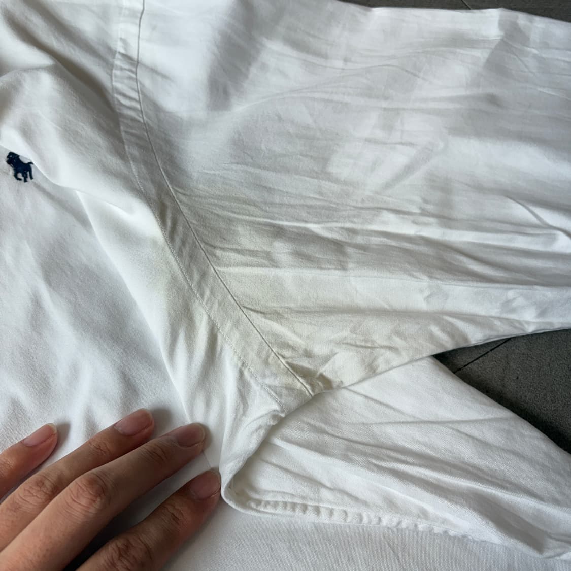 폴로 정품 화이트 클래식 포니 로고 포플린 셔츠 상품이미지7