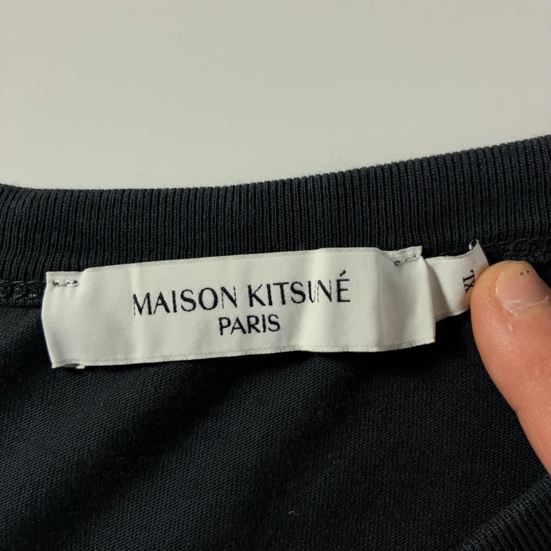 Maison kitsune  메종키츠네 더블 폭스 헤드패치 반팔티셔츠   상품이미지3