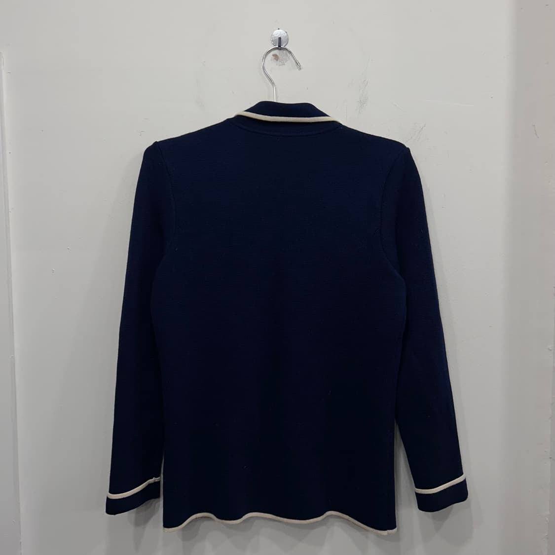 로렌 랄프로렌 메리노 울 파이핑 니트 가디건 상품이미지5