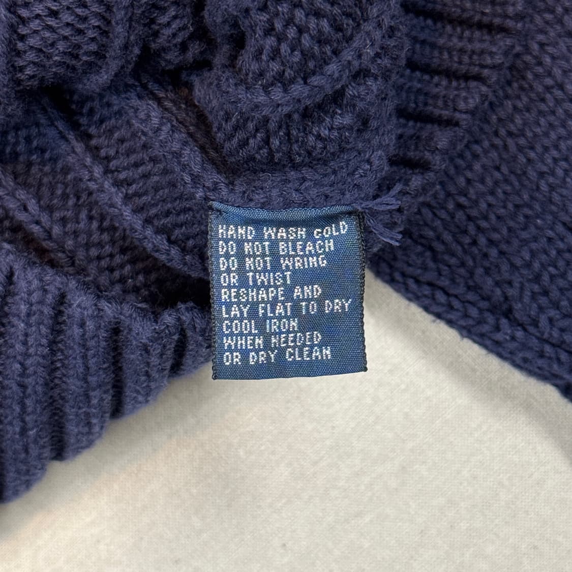 L) 폴로 랄프로렌 케이블 꽈배기 니트 네이비 상품이미지7