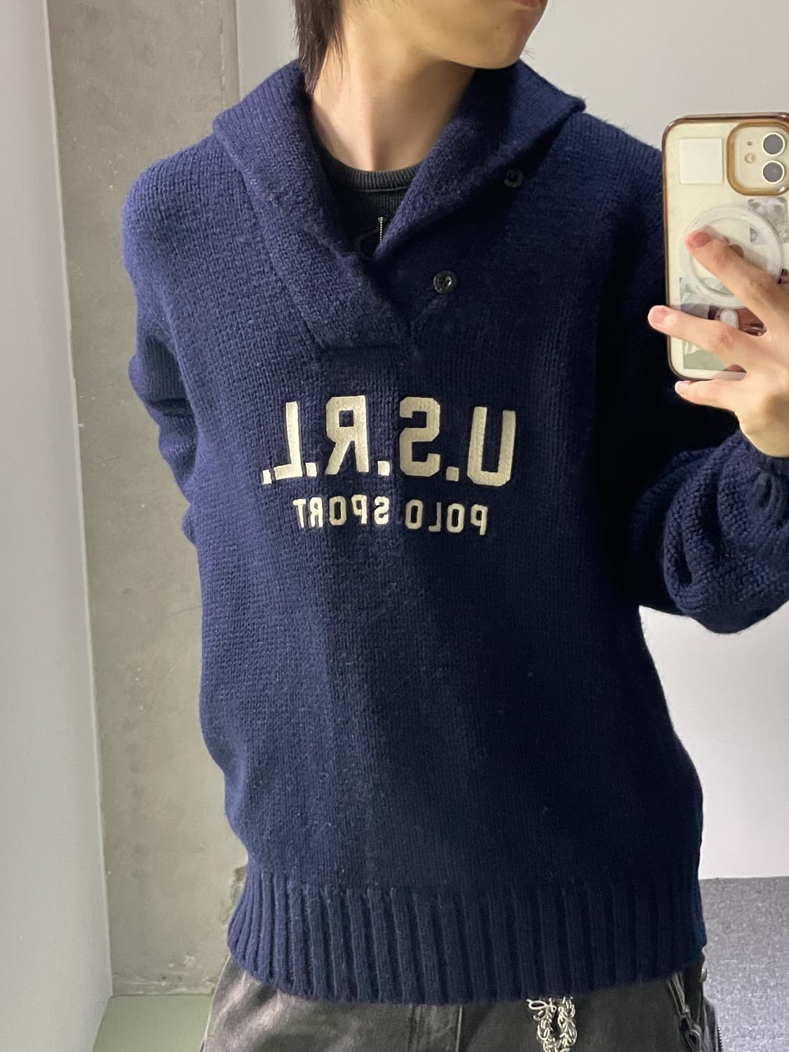 폴로스포츠 90s USRL 숄카라 니트 상품이미지1