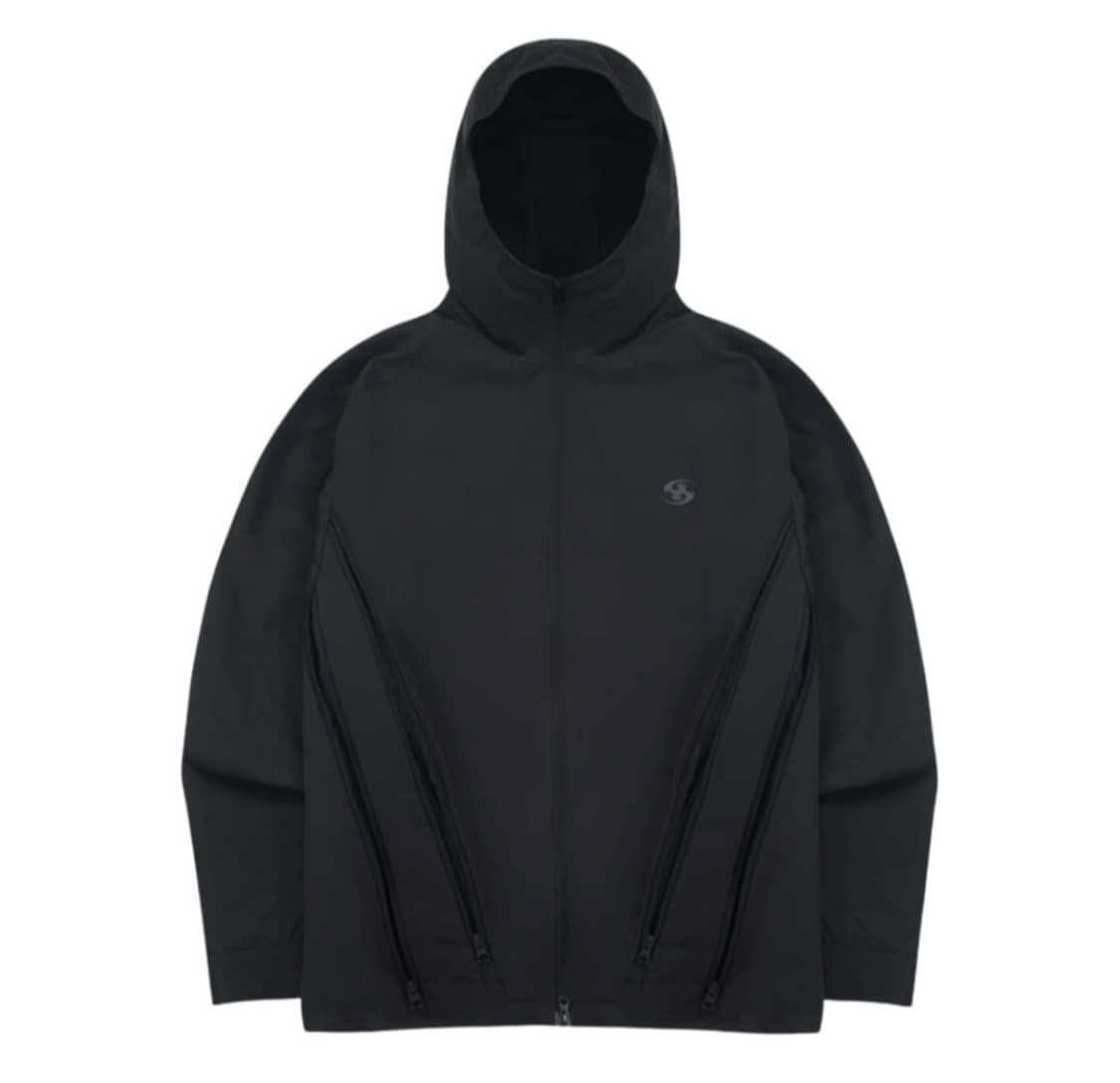 산산기어 22FW 지퍼 자켓 블랙 상품이미지2