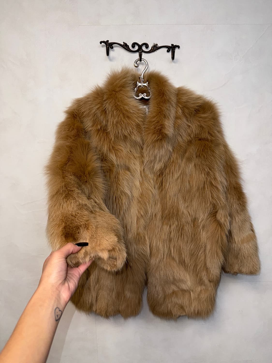 SAGA FOX mixed beige fox fur jacket 상품이미지2