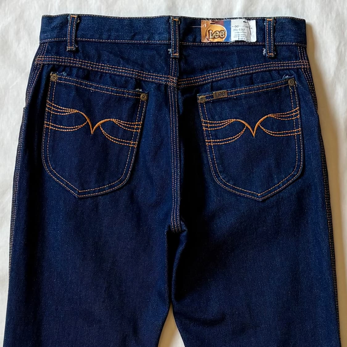 [28] 70s USA Lee 206-6347 세미 부츠컷 데님 상품이미지1