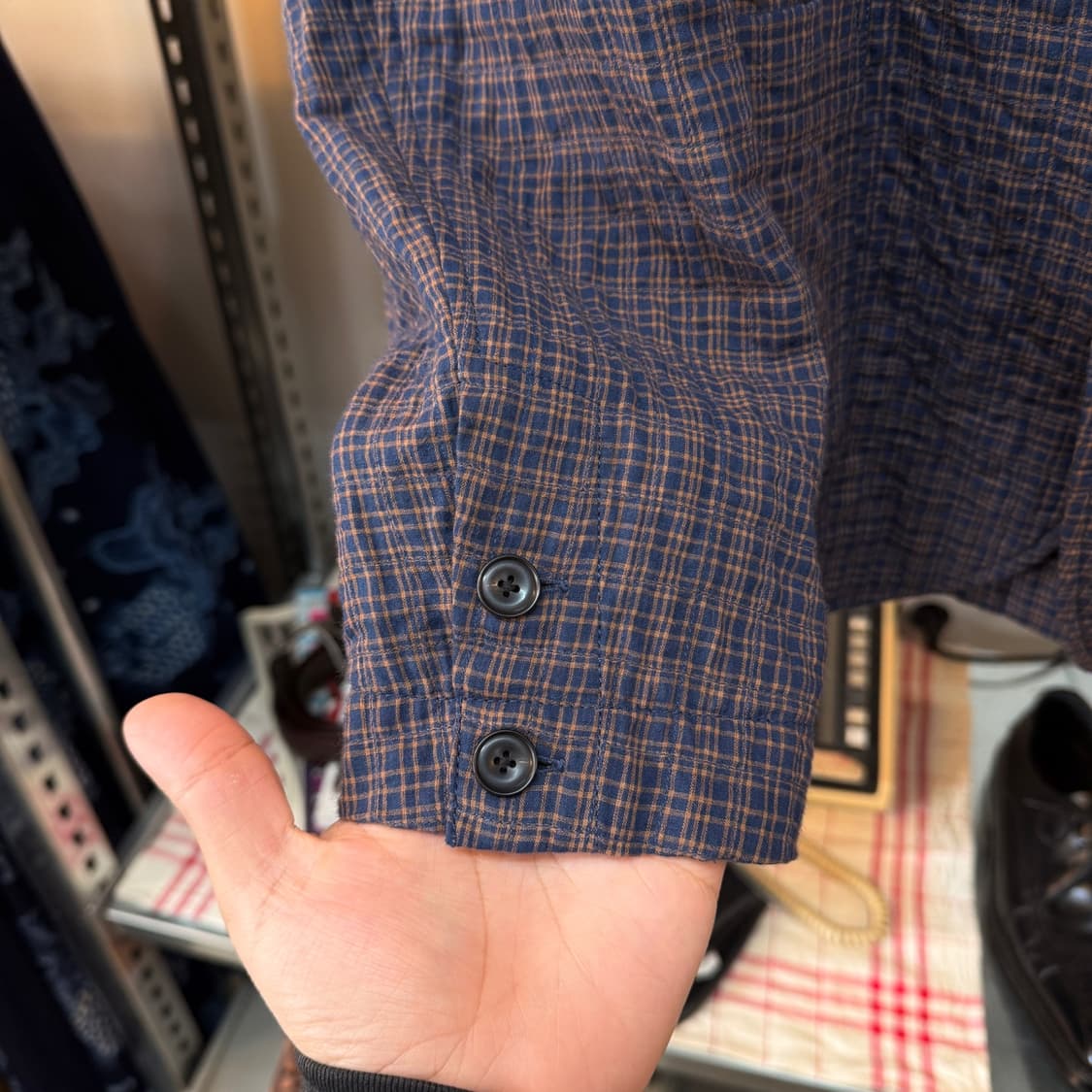 ITOH 인도생산 시어서커 싱글벤트 클래식 자켓 상품이미지4