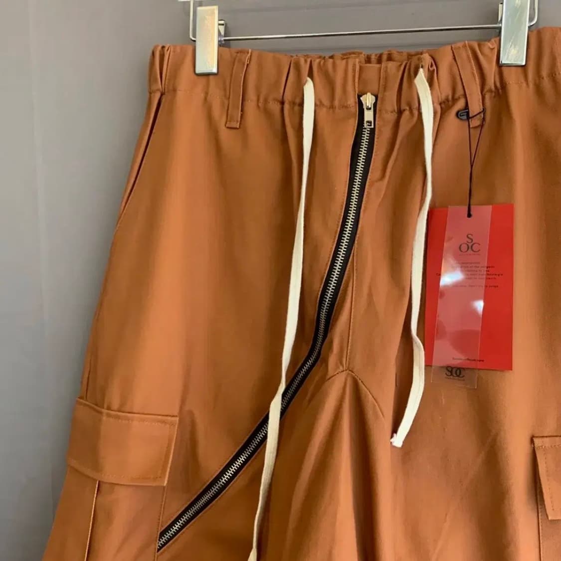 새상품 FREE 선데이오프클럽 c커브 밴딩 카고 배기 팬츠 상품이미지3