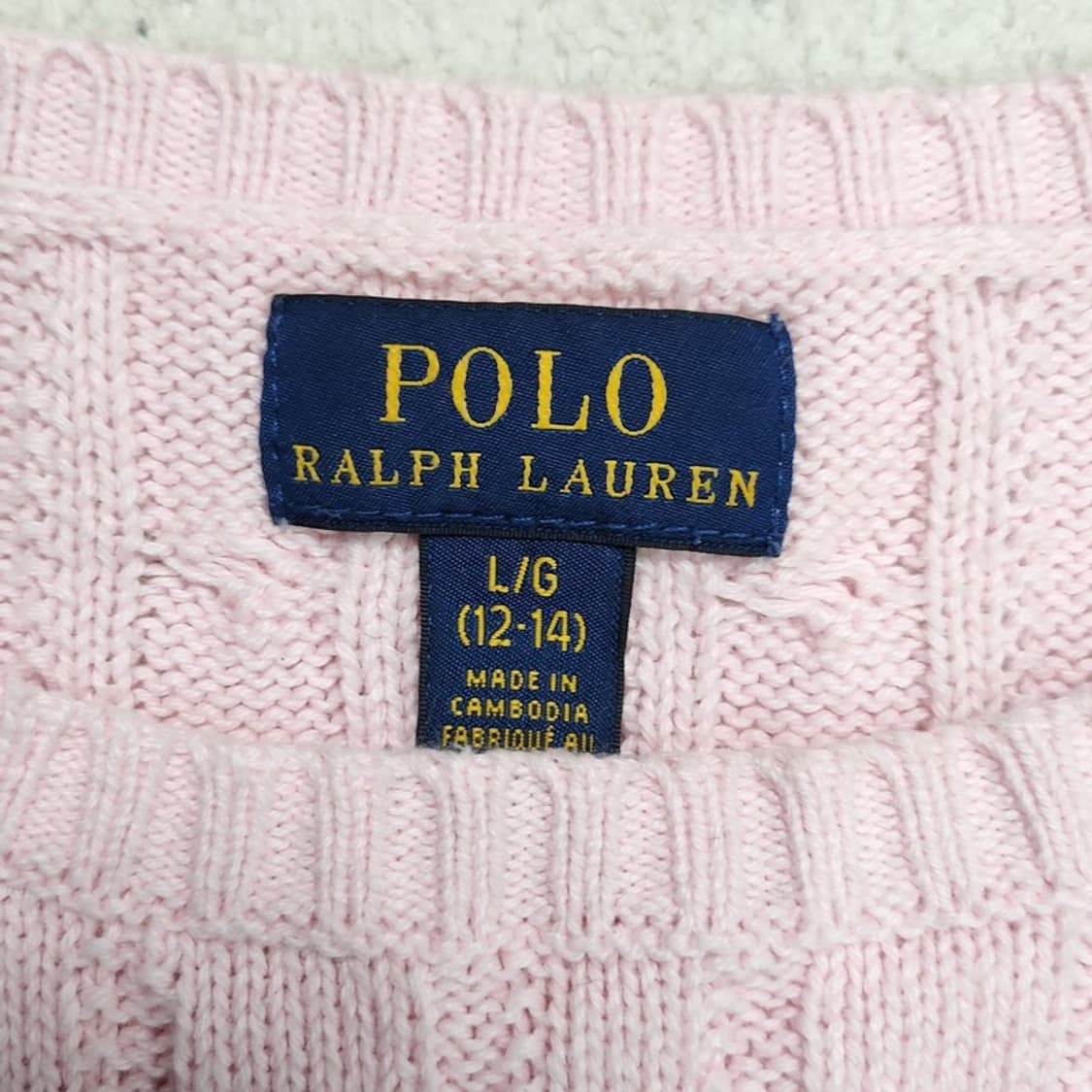 RALPH LAUREN 꽈배기 니트  L/G (12-14) 상품이미지5