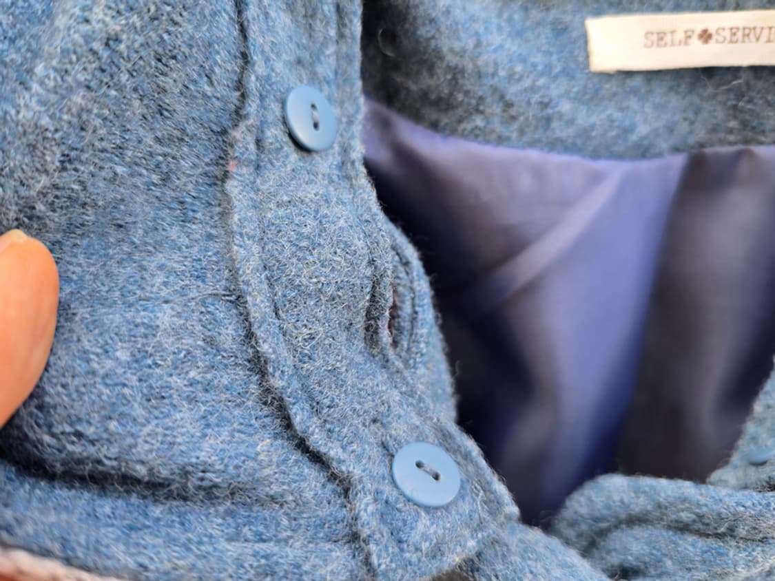 일본 셀프 서비스 울 후드코트 상품이미지5