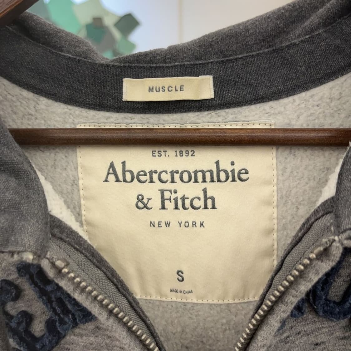 아베크롬비 레트로 Y2K 빈티지 그런지 기모 후드집업 S C09496 상품이미지5