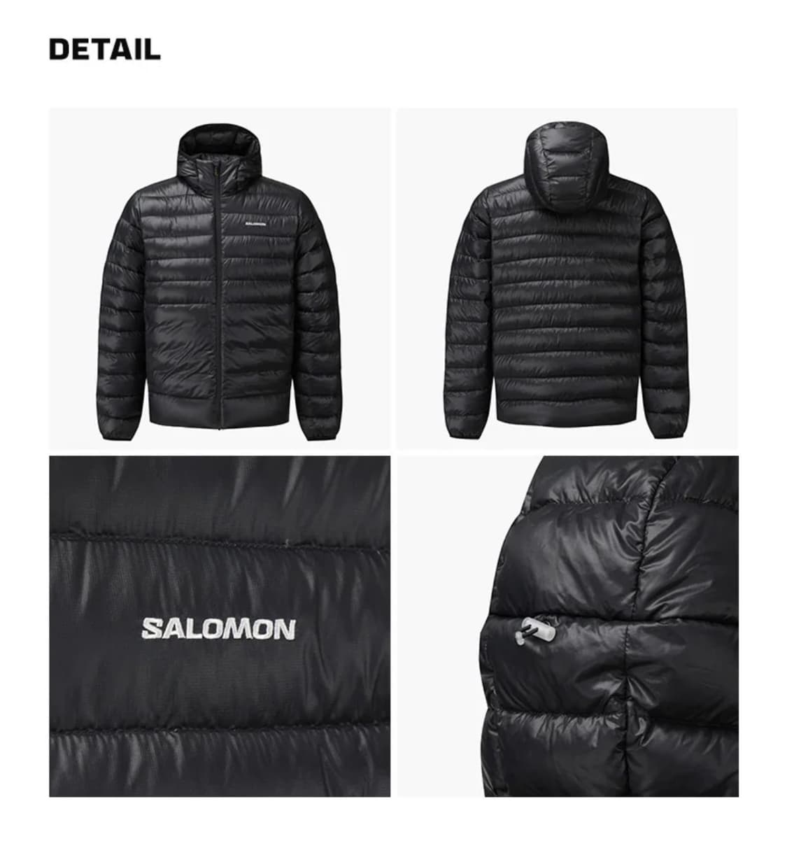 살로몬 엑스 퓨즈 프로 다운 자켓 블랙 상품이미지2